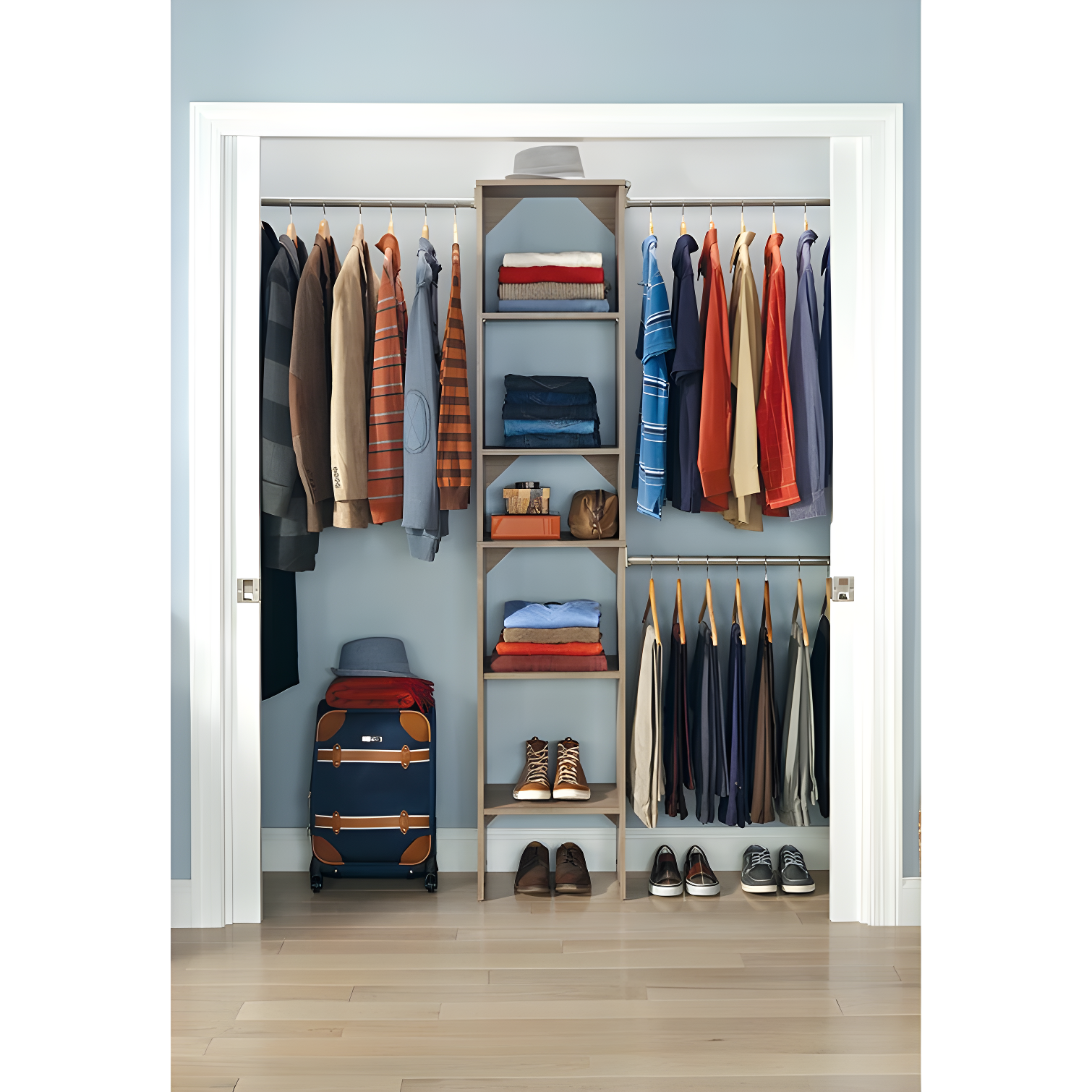 SuiteSymphony 77" to 113" Closet System Starter Kit