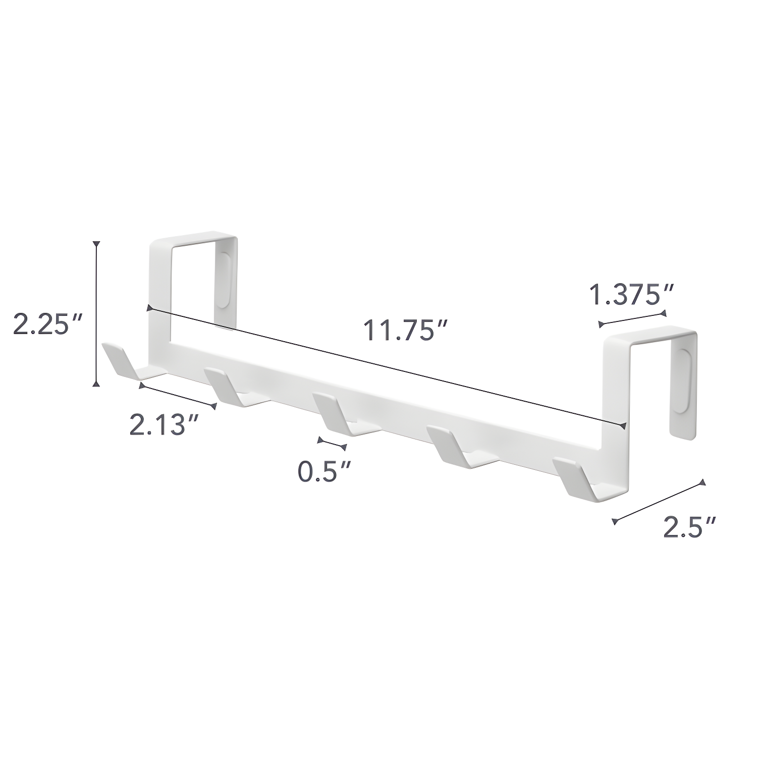 Yamazaki Home Over The Door Hooks - Hanging Coat Rack, Steel, Wide, Over-the-Door