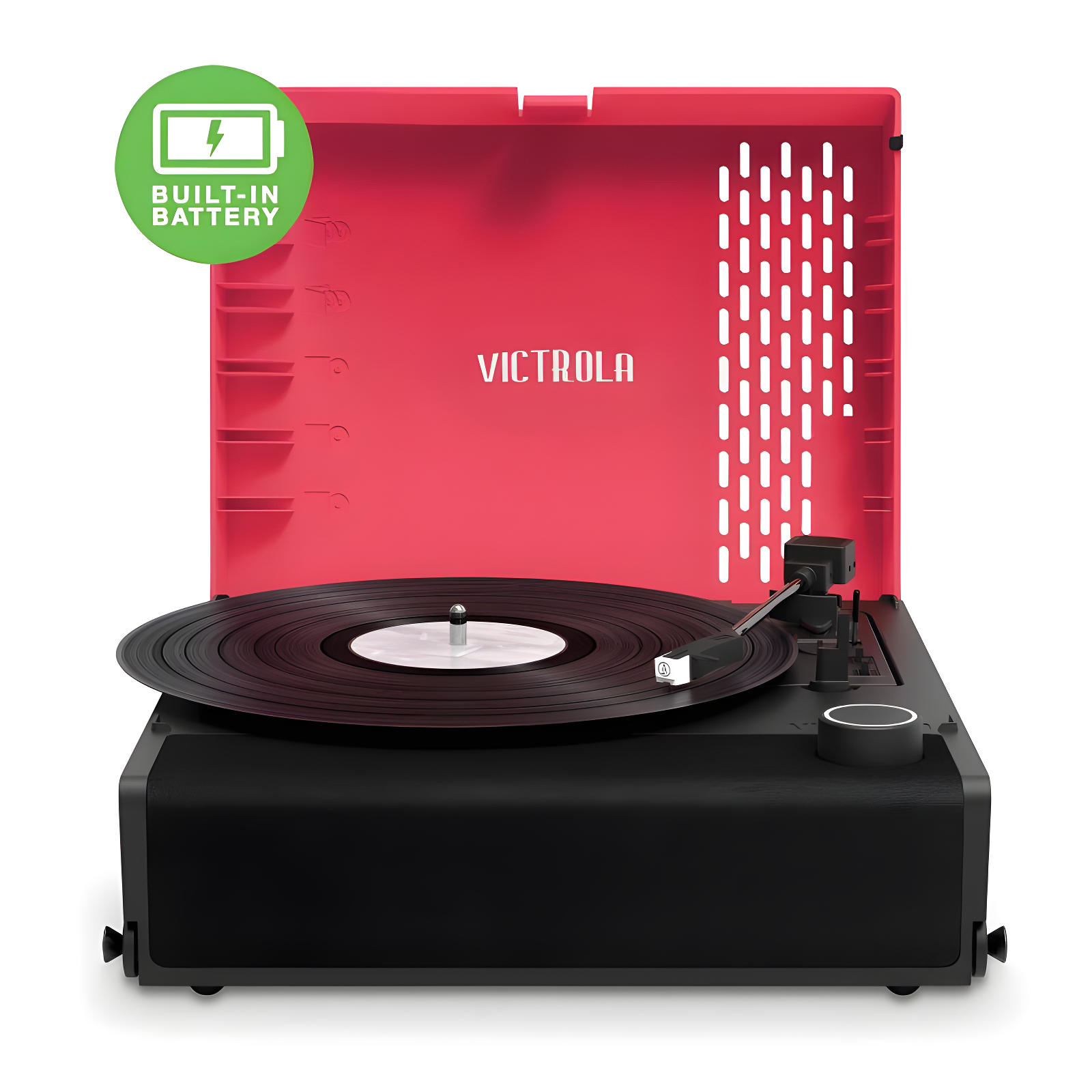 Victrola Revolution Bluetooth GO Portable Record Player - Pink