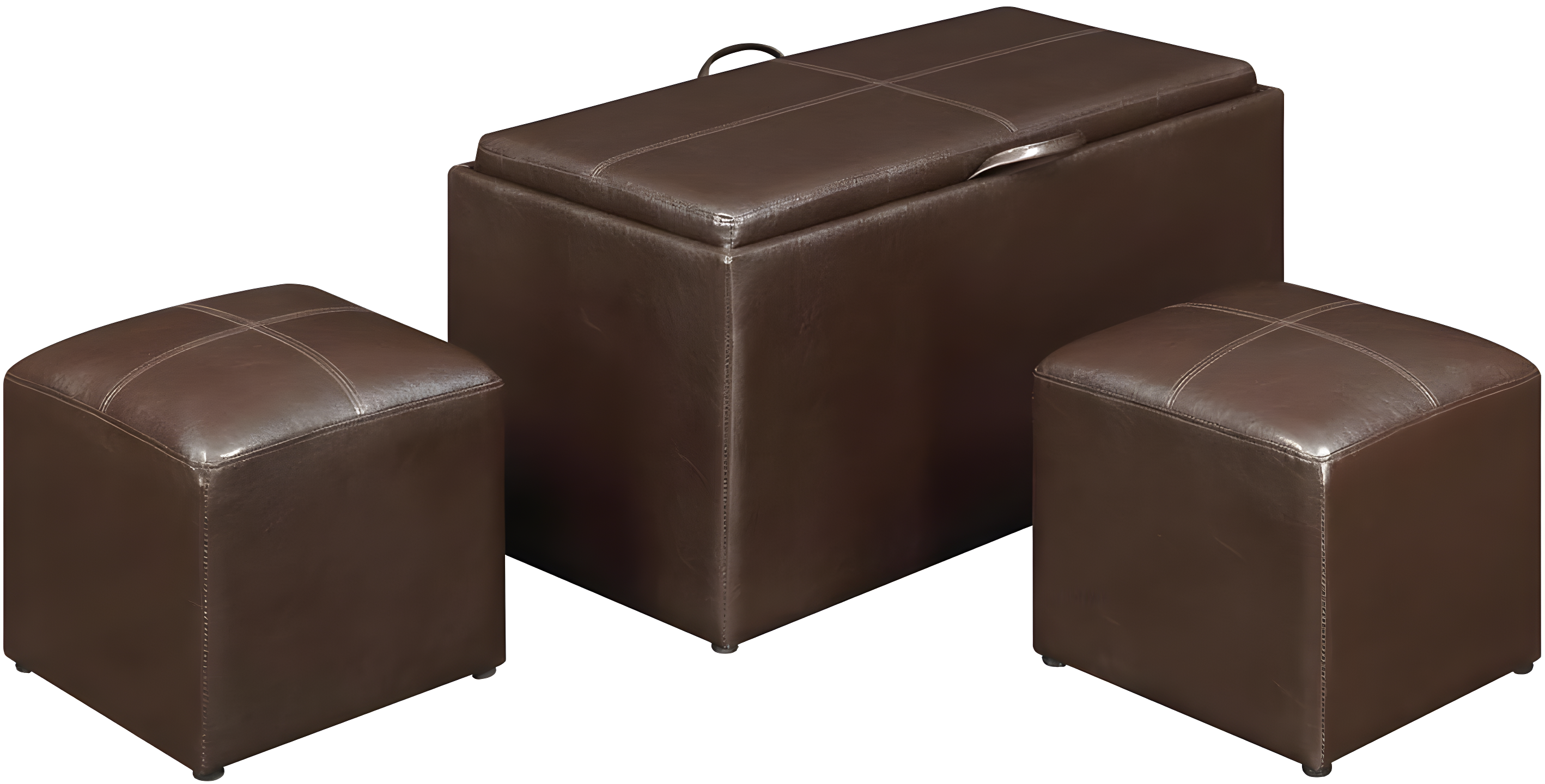 Convenience Concepts Sheridan 3 Piece Living Room Set with Storage, Espresso