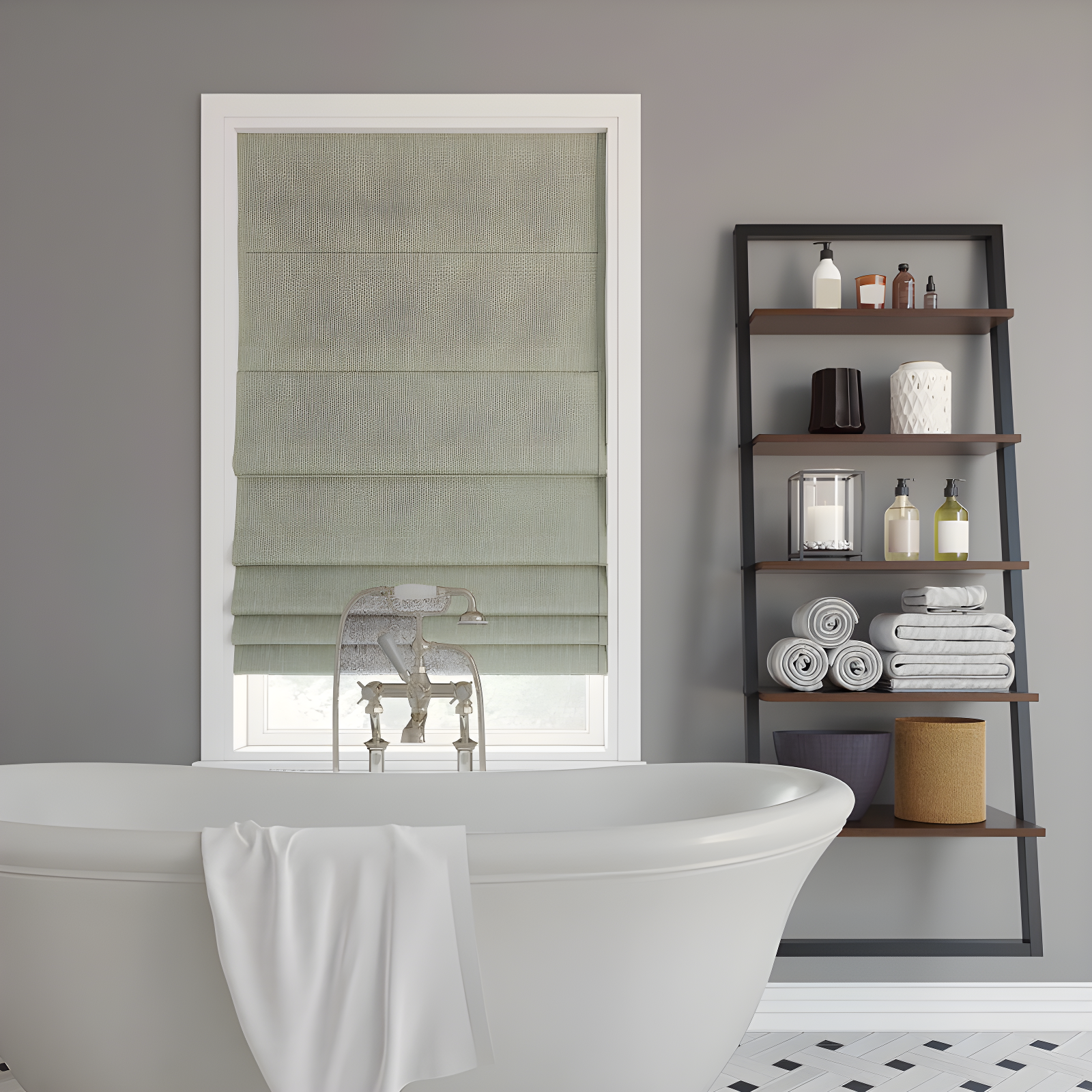 Pryer Textured 100% Blackout Cordless Roman Shade