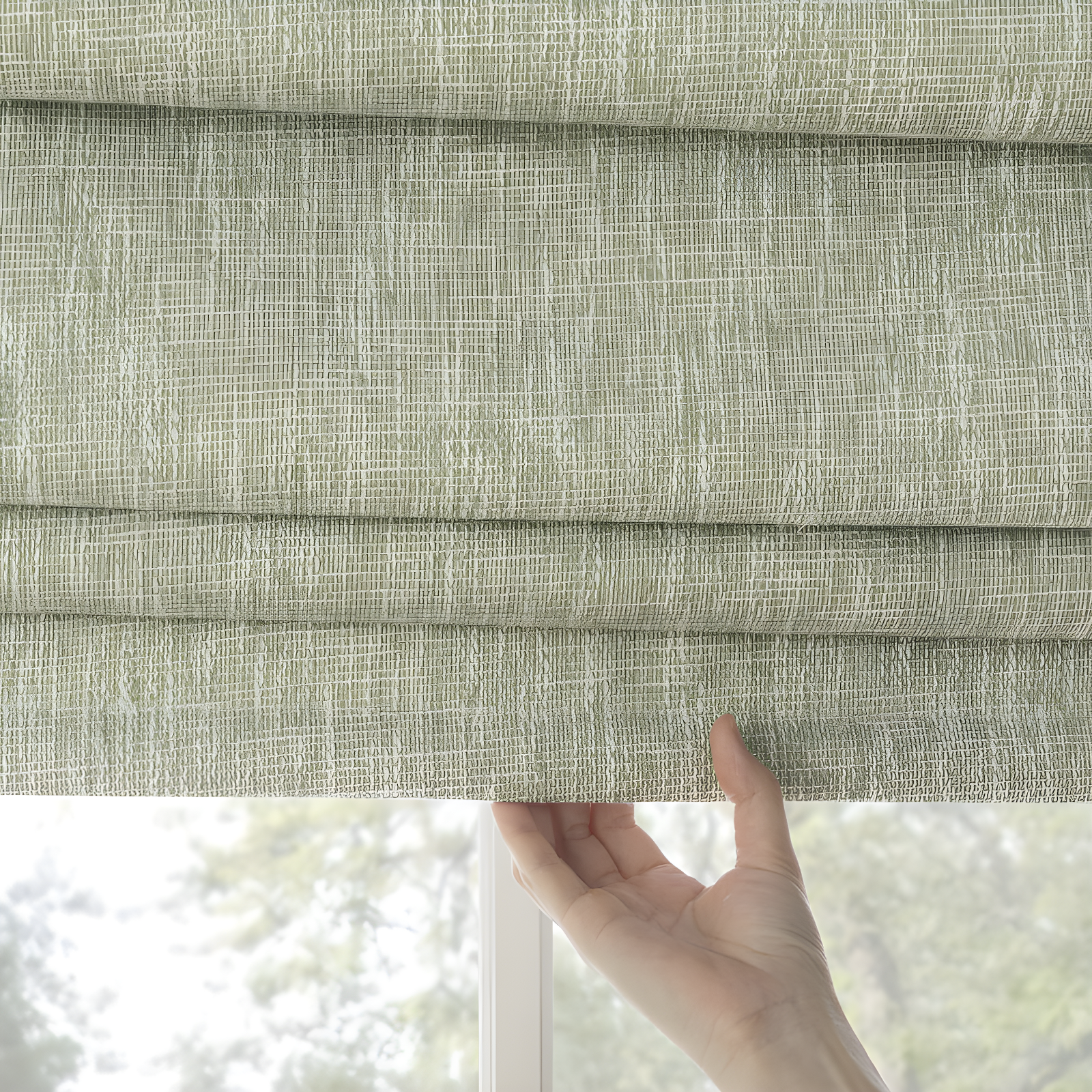 Pryer Textured 100% Blackout Cordless Roman Shade