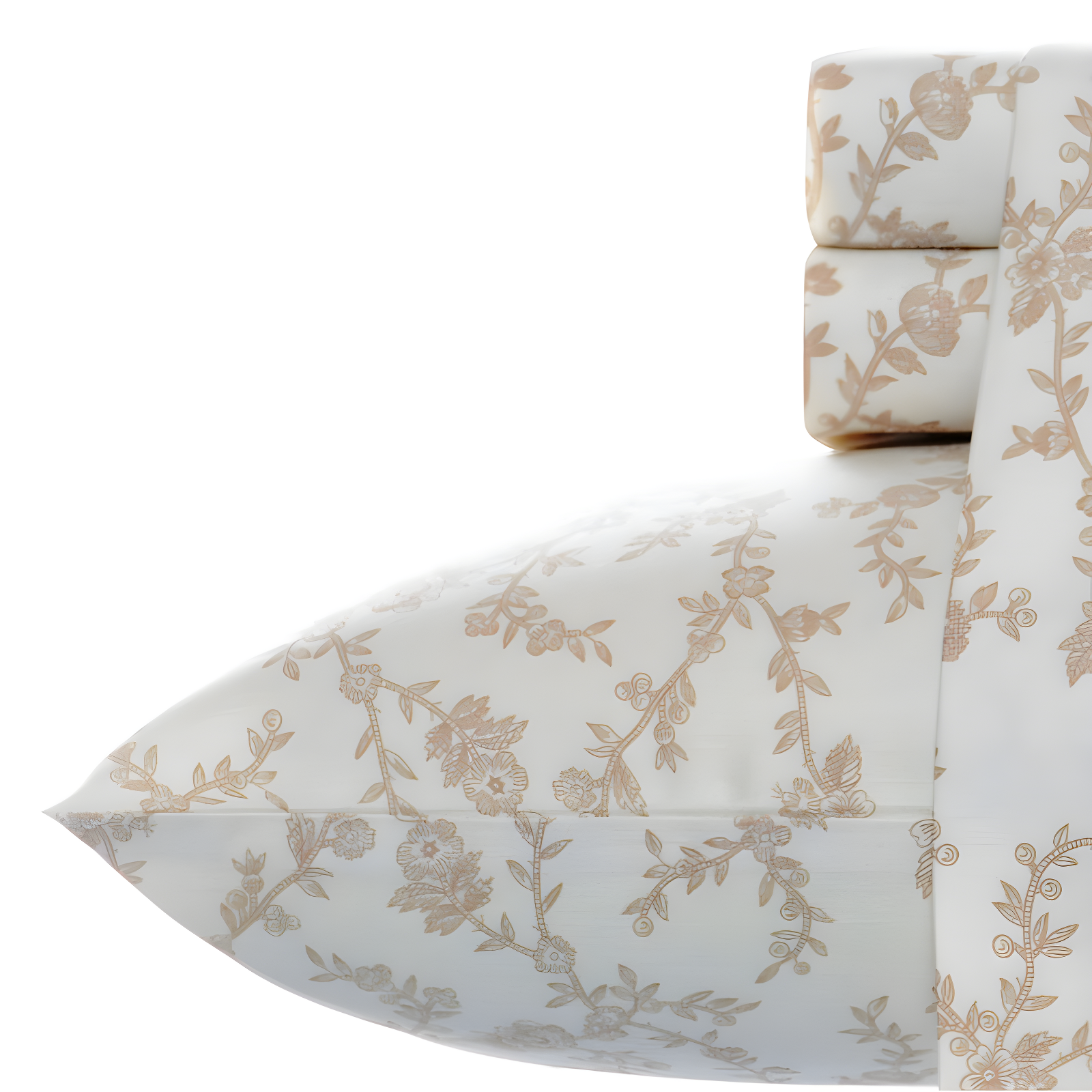 Laura Ashley Victoria Flannel Sheet Set Twin - Beige