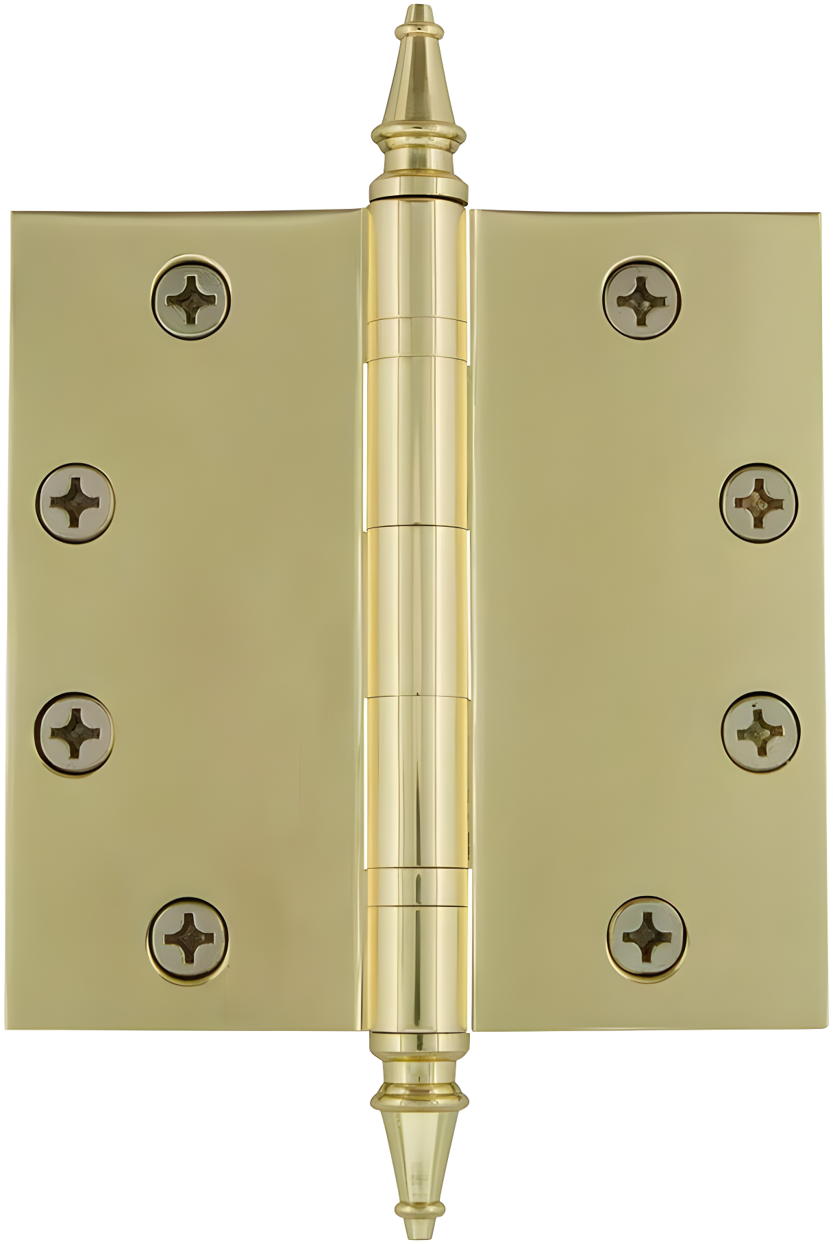 Nostalgic Warehouse 4.5" x 4.5" Steeple Tip Heavy Duty Hinge with Square Corners