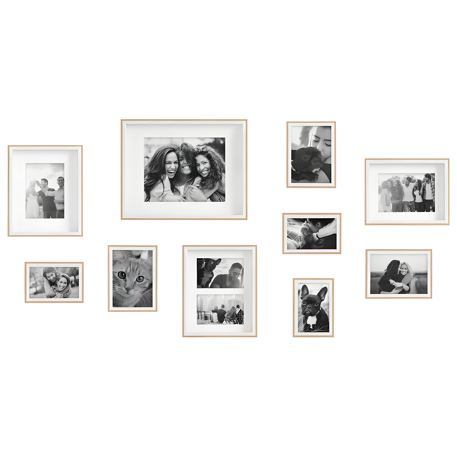 Emani Picture Frame - Set of 10 with Mat