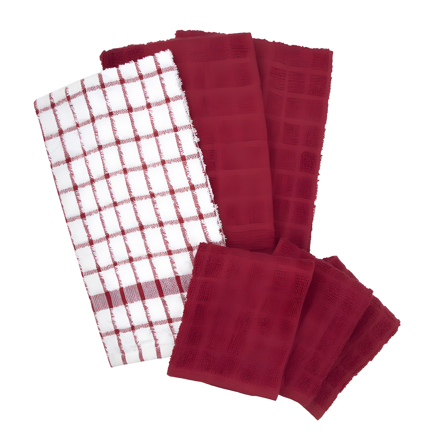 Cotton Plaid Kitchen Towel Linen Set