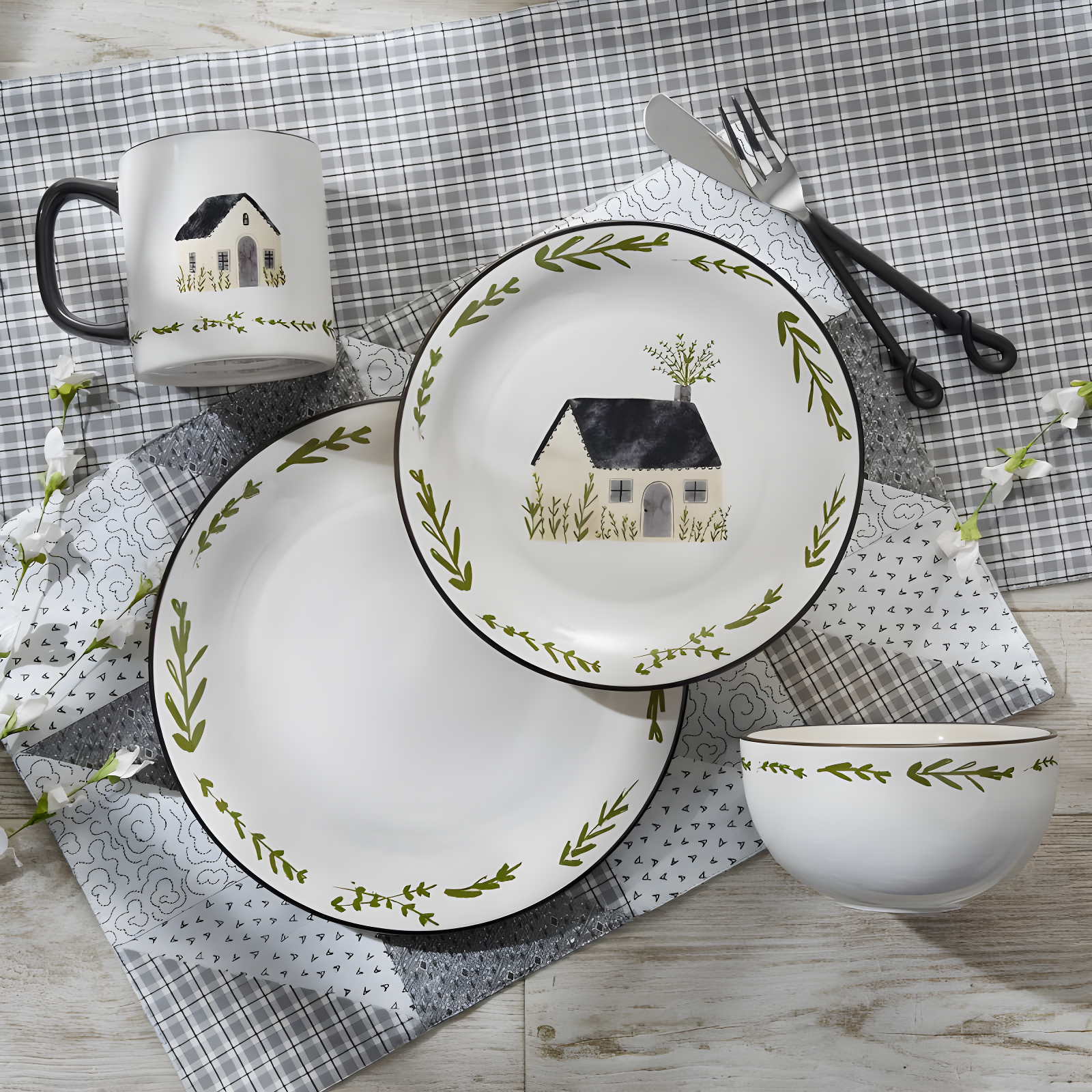 Park Designs Together 4 Piece 16 oz Mug Set