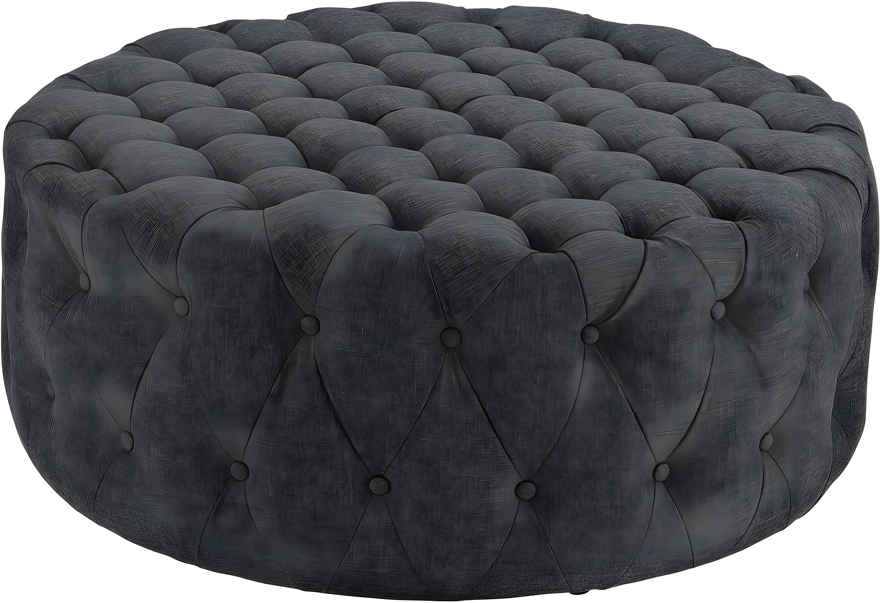 Modway Amour Modern Upholstered Fabric and Solid Wood Ottoman in Gray