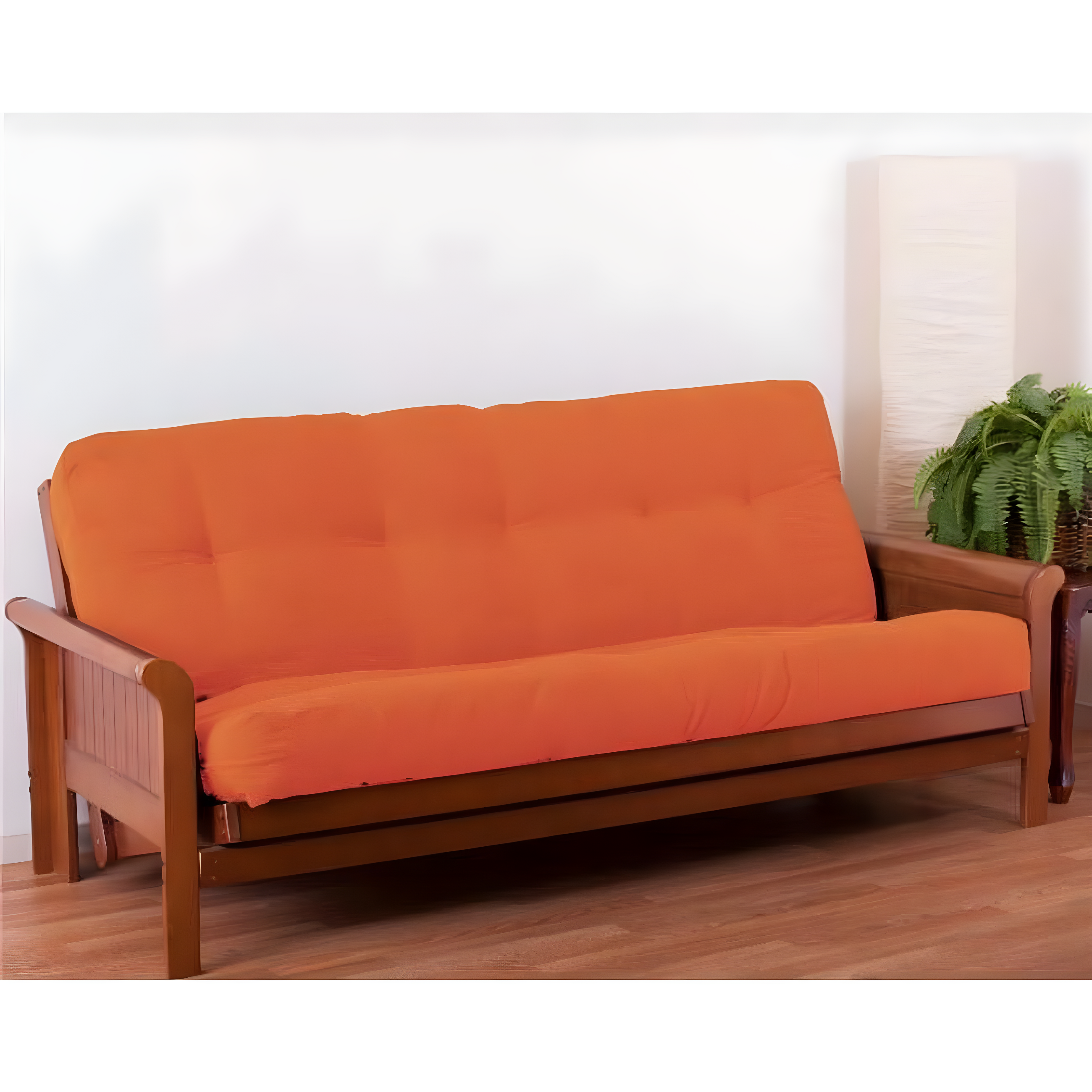 Blazing Needles Renewal 7-inch Twill Full-size Futon Mattress - Tangerine Dream - Tangerine Dream
