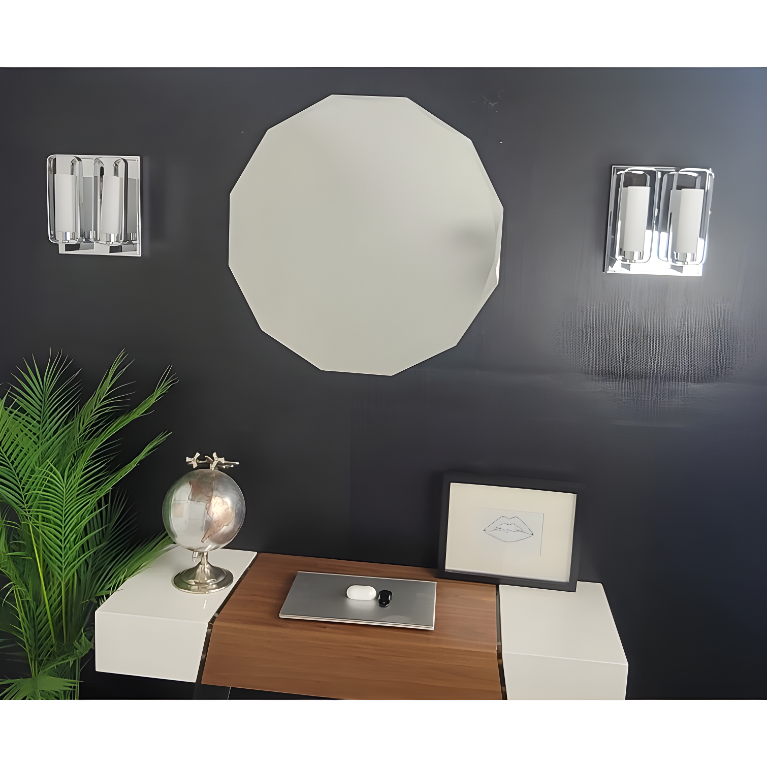 Mercer41 Caisi Round Wall Mirror