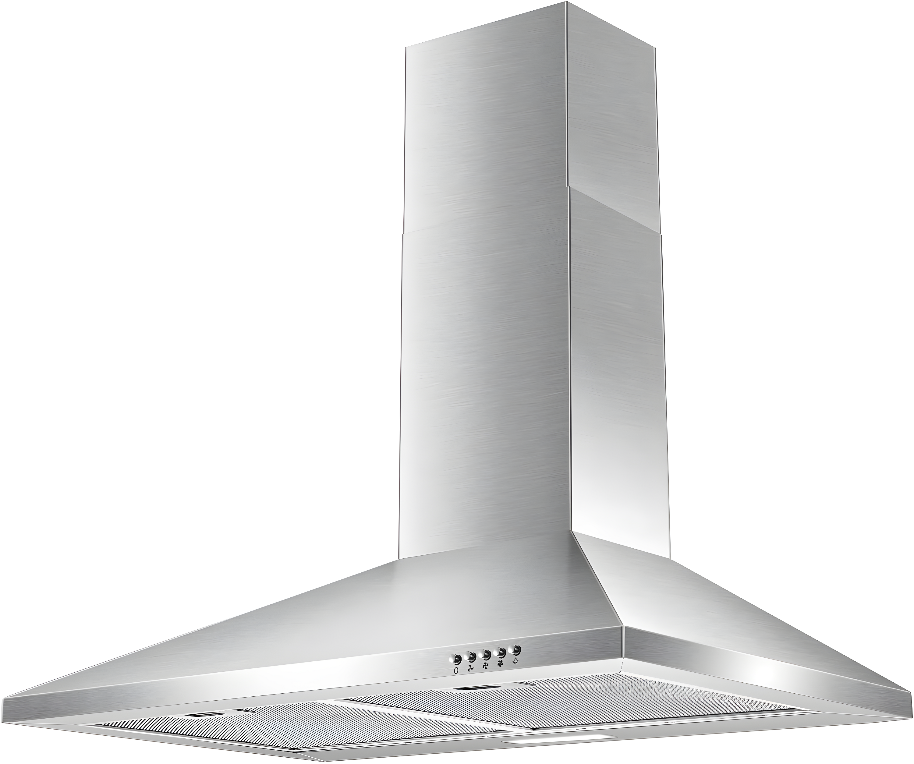SNDOAS Range Hood 30 inch,Wall Mount Range Hood in Stainless Steel With Ducted/Ductless Convertible,Stove Vent Hood with Aluminum Filters,3 Speed Exhaust Fan,LED Light,Button Control