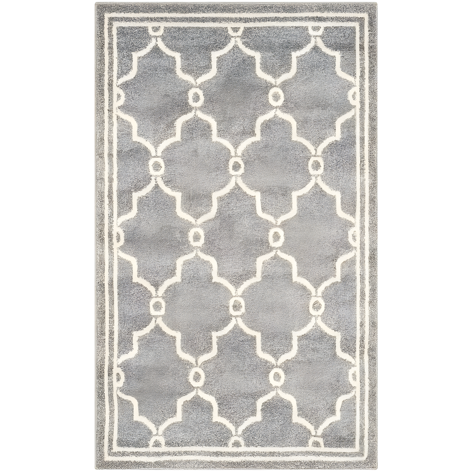 Amherst AMT414 Power Loomed Indoor Accent Rug - Dark Grey/Beige - 3'x5' - Safavieh