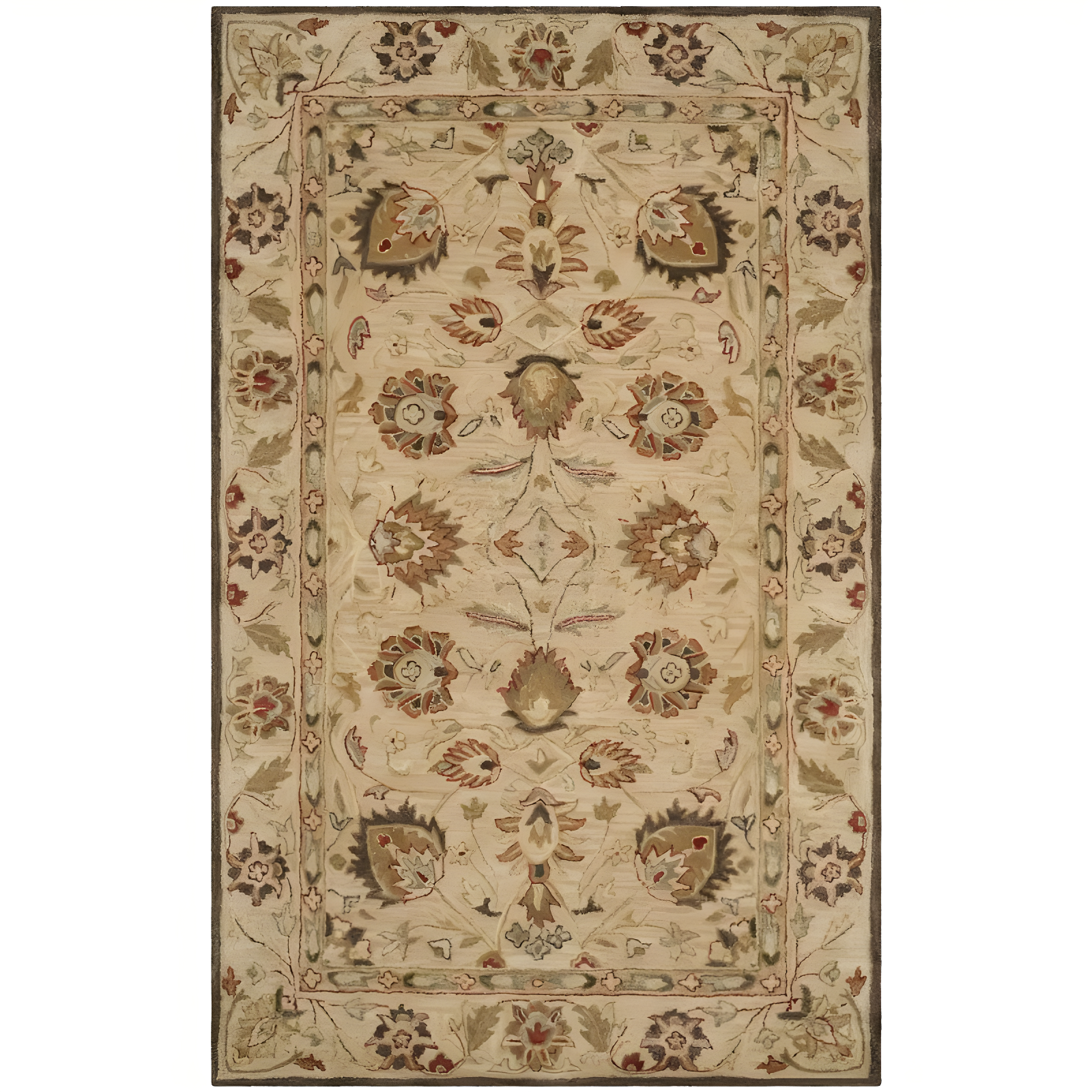 Antiquity AT812 Hand Tufted Indoor Area Rug - Beige/Beige - 5'x8' - Safavieh