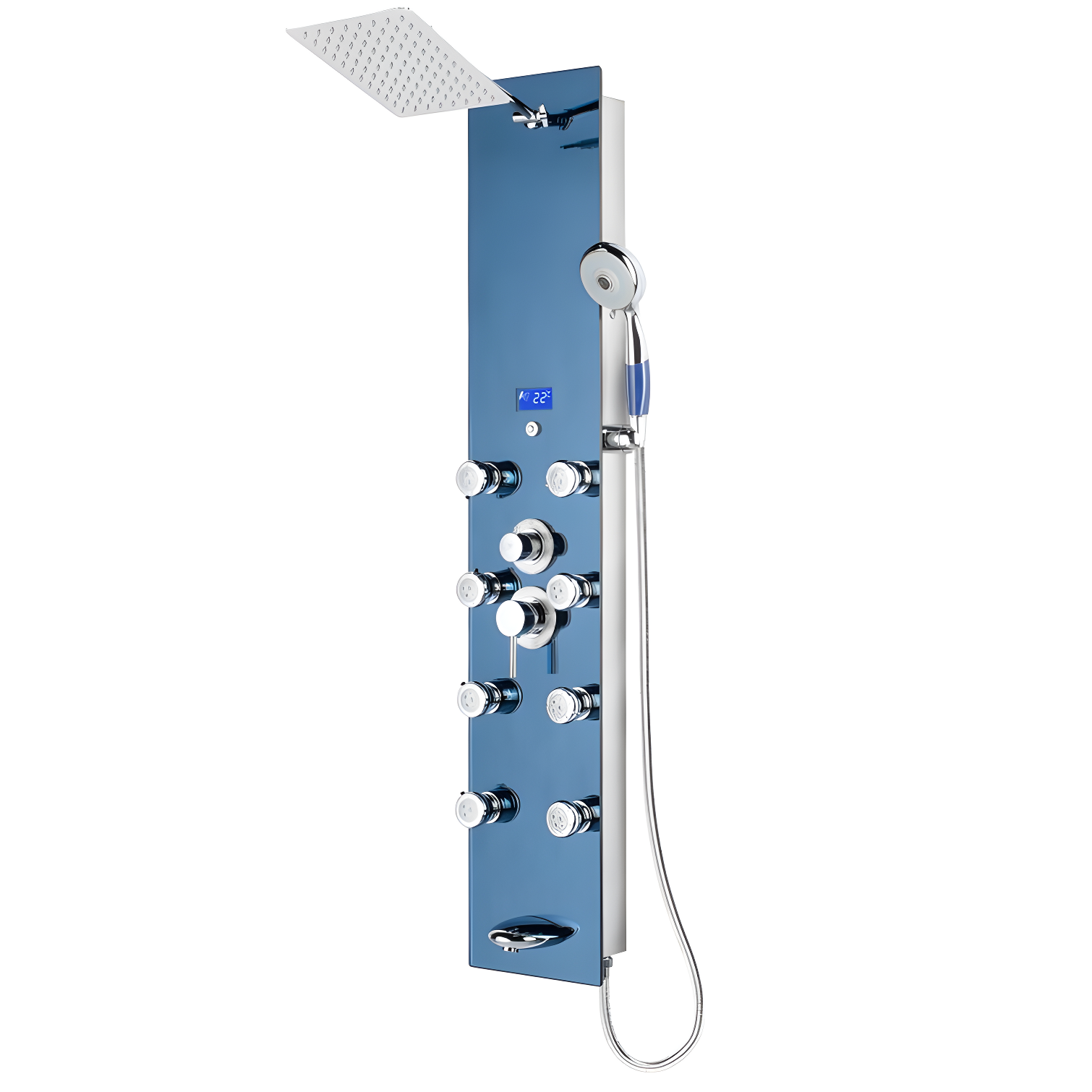 Blue Ocean SPS392H Blue Ocean 52 inch Aluminum Shower Panel With Shower Head