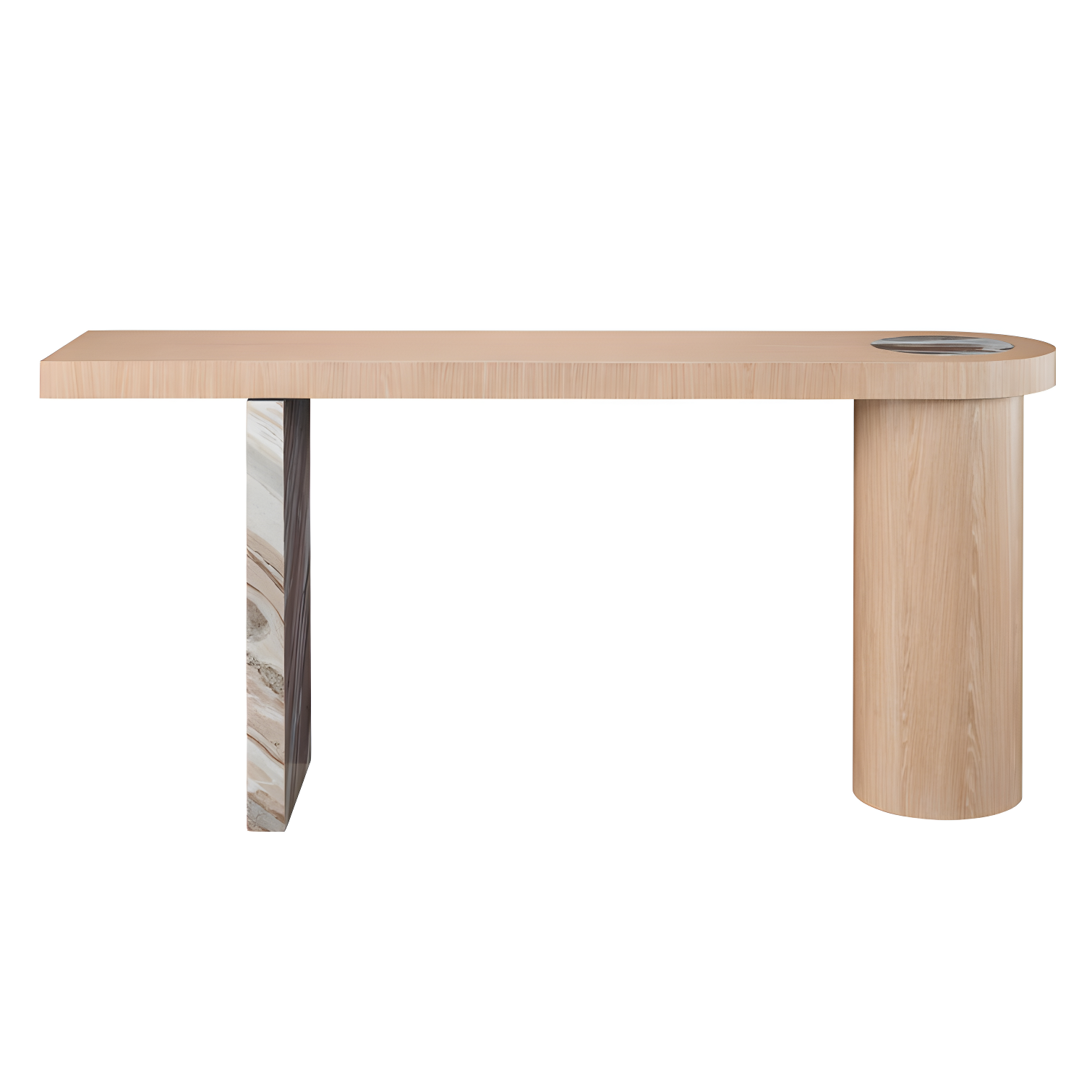 70'' Marble Top Console Table