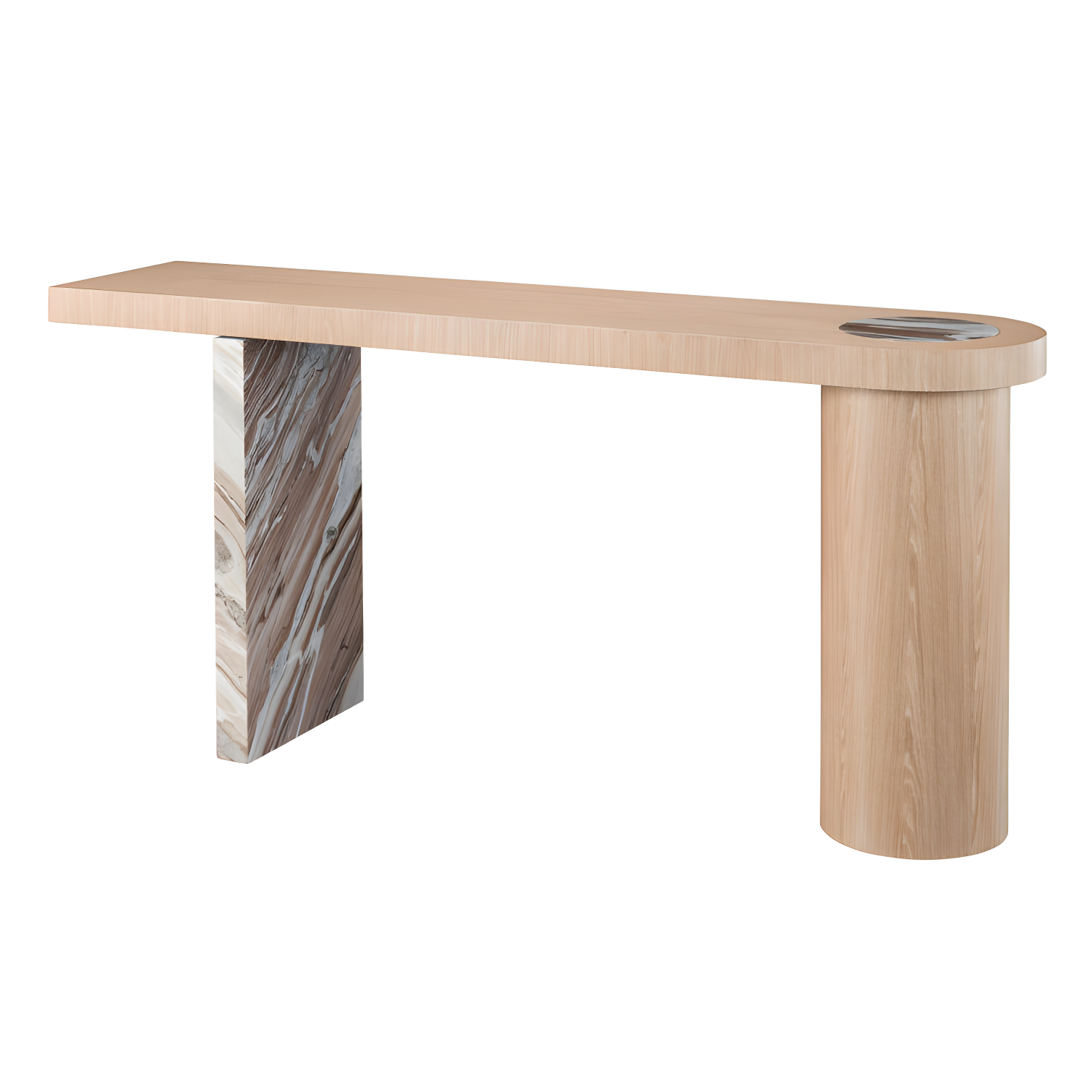 70'' Marble Top Console Table