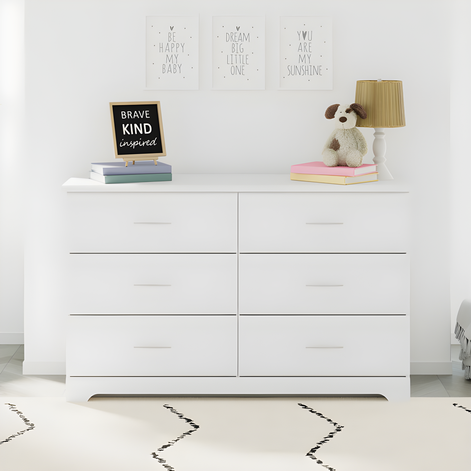 Brookside 6 Drawer Double Dresser