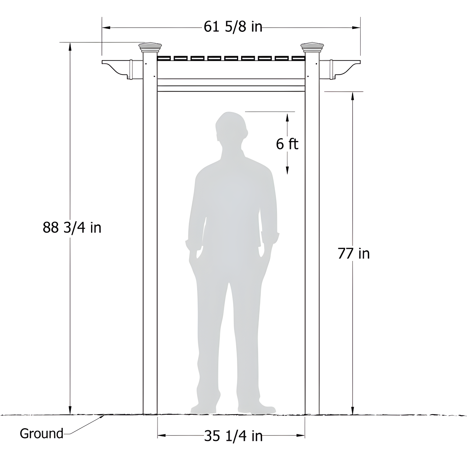 89in H x 62in W x 47in L (1 Enclosure) Zippity Oceanside Outside Shower Enclosure Kit, White Vinyl Outdoor Shower Kit for Pool Shower, Outdoor Changing Room, Beach Shower, Outdoor Bathroom ZP19024