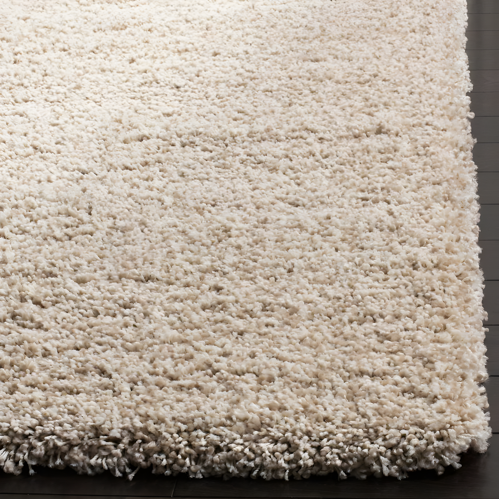 California Shag SG151 Power Loomed Indoor Area Rug - Beige - 8'x8' - Safavieh