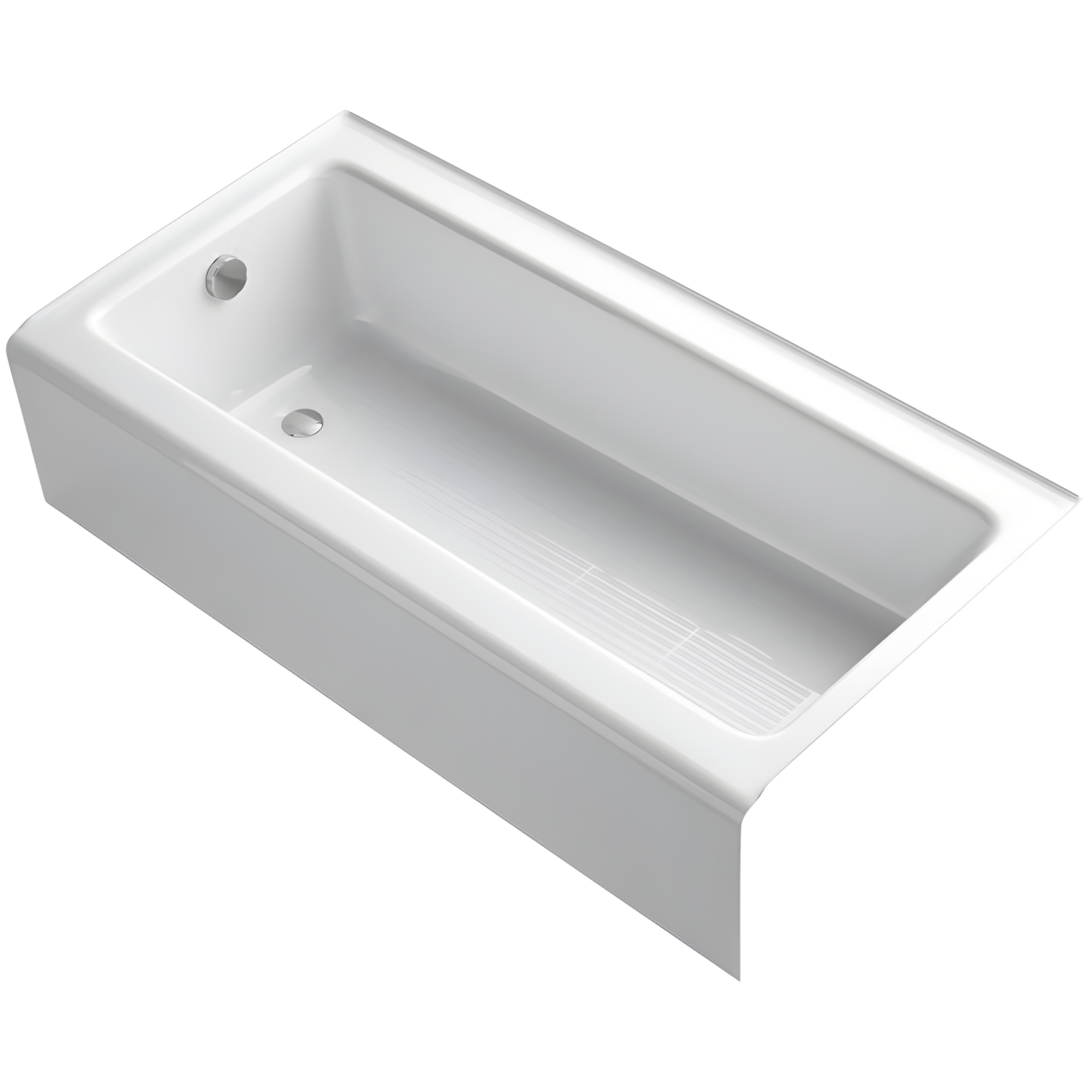 Bellwether® 60" x 30.25" Alcove Soaking Cast Iron Bathtub