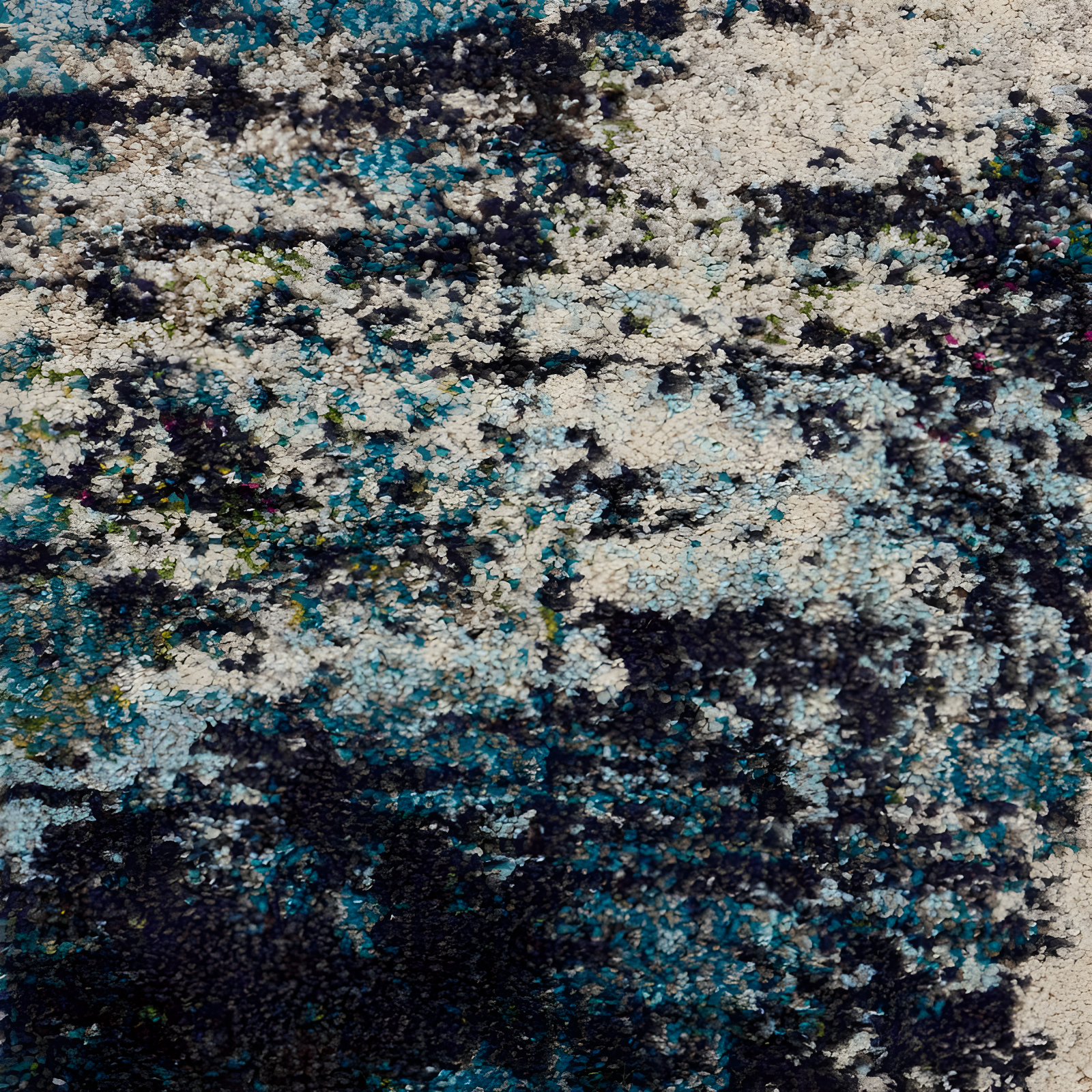 Nourison Celestial CES02 Indoor only Area Rug - Ivory/Teal Blue 9' x 12'