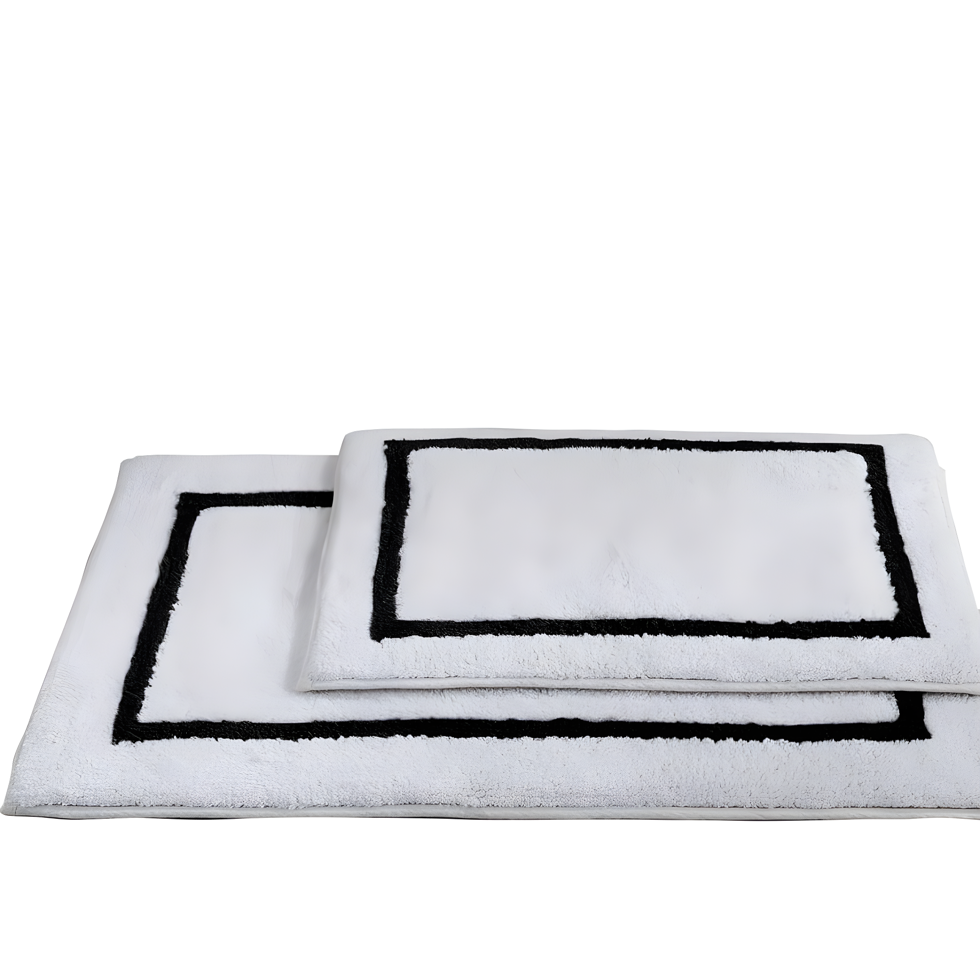 Modern Threads Modern Threads 2-Pack Reversible Contrast Stripe Bath Mat Set