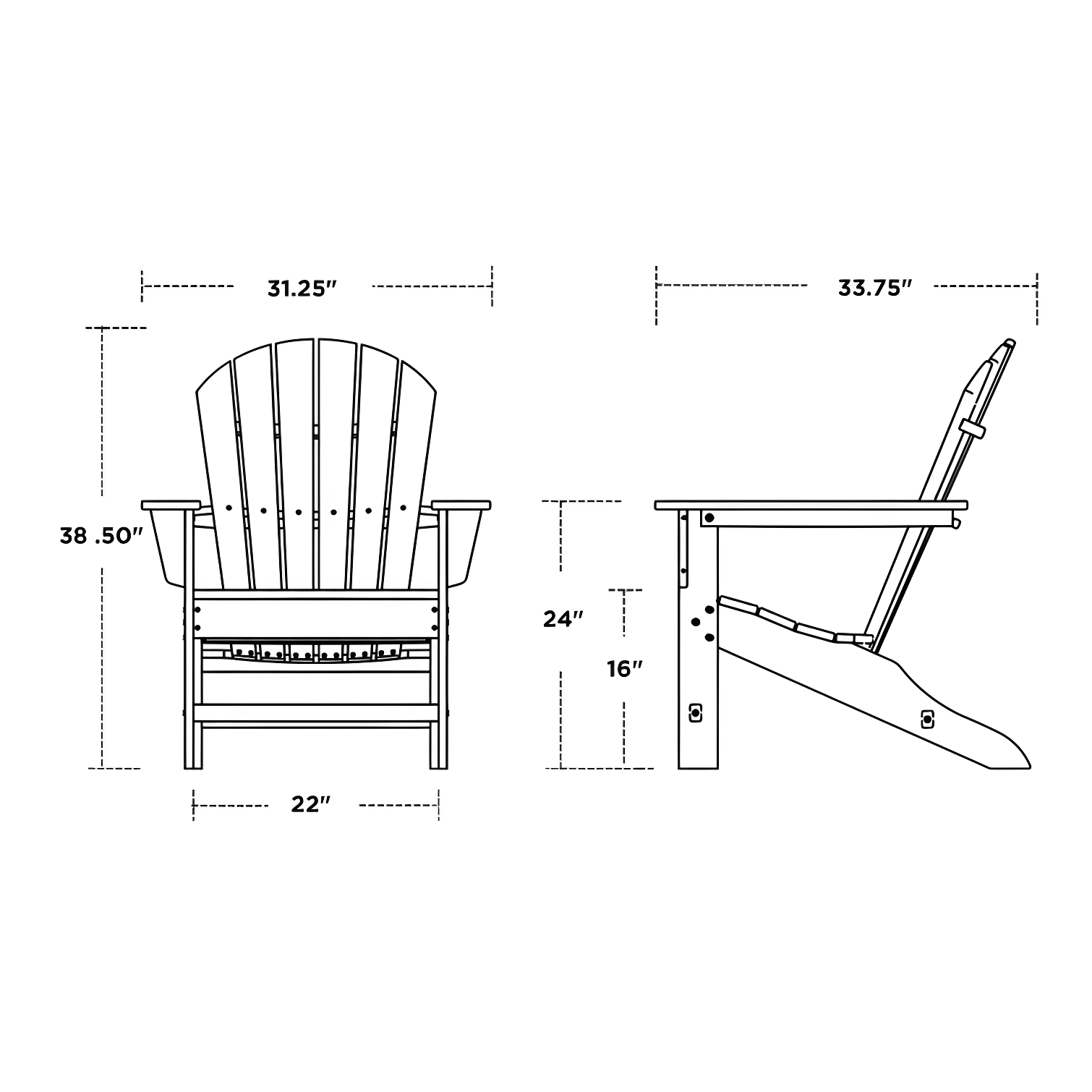 POLYWOOD x Birch Lane Veranda Adirondack Chair