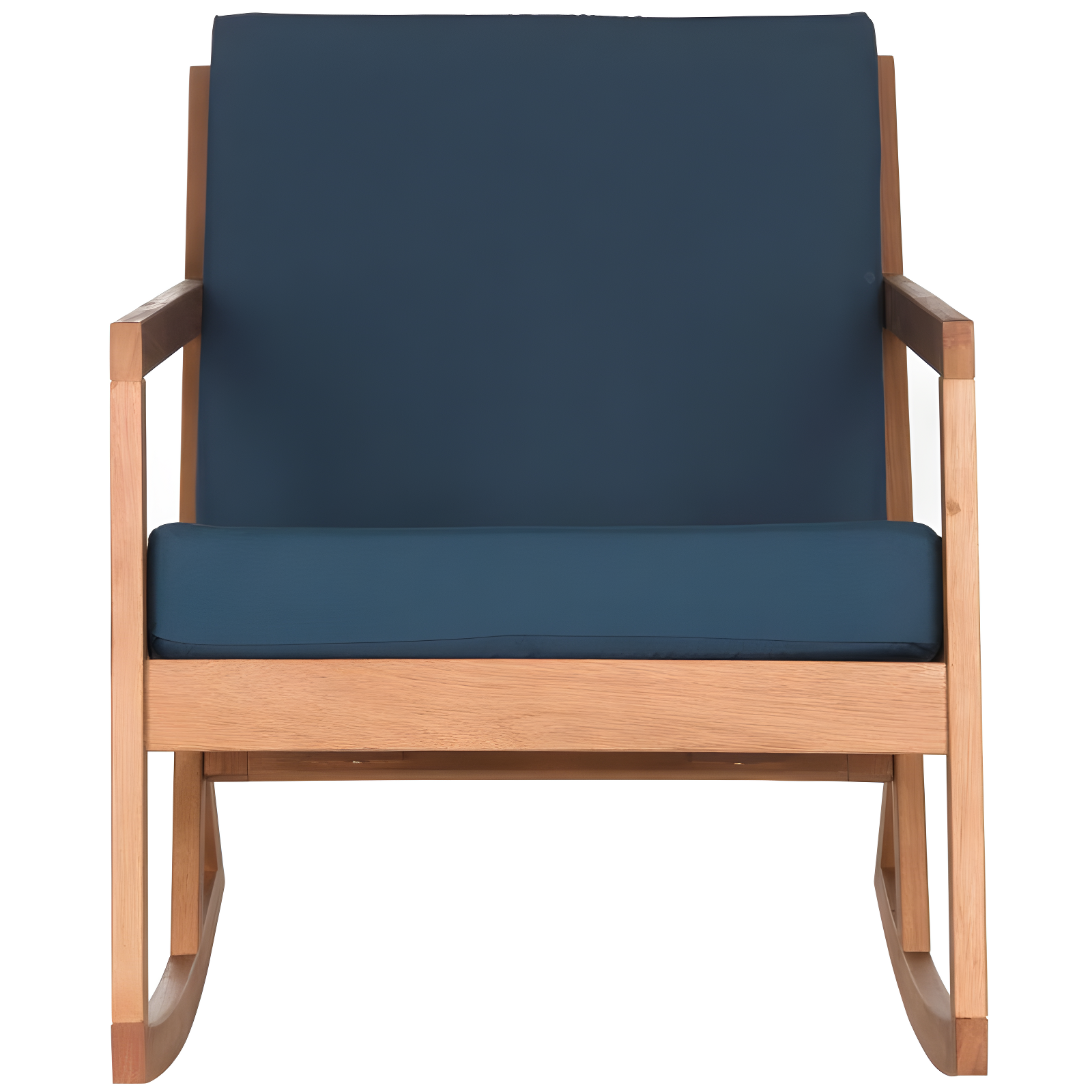 Vernon Rocking Chair Indoor/Outdoor - PAT7013 - Natural/Navy - Safavieh