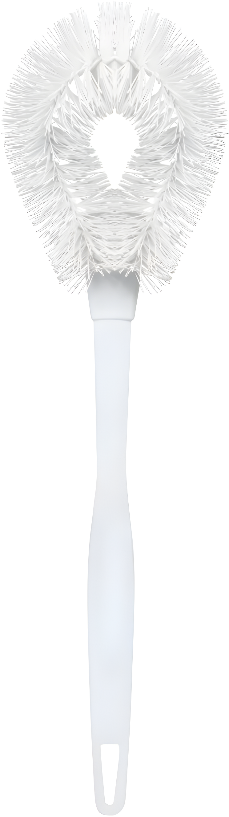 LOLA Toilet Bowl Brush W/ Curved Head, Durable Poly Fiber Bristles - 1 Count