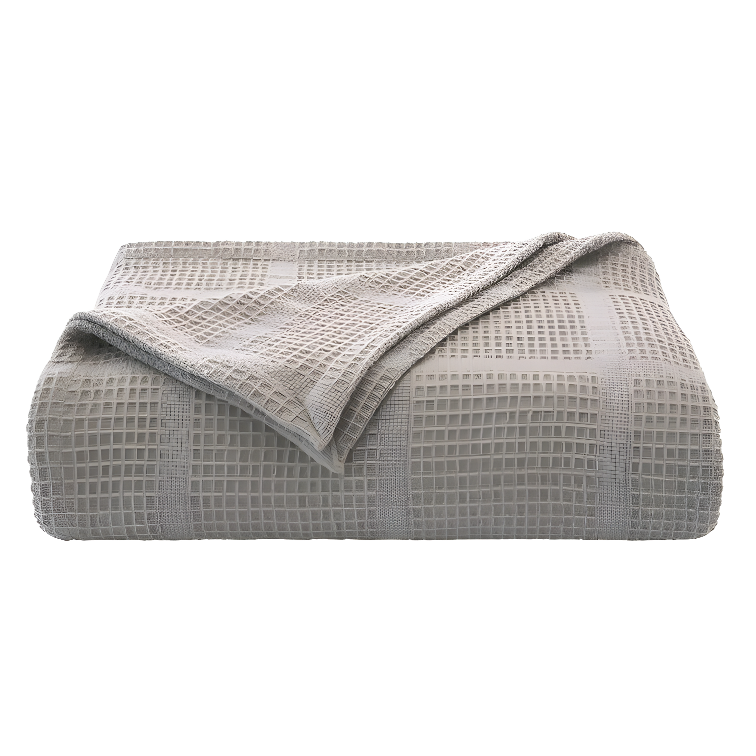 Kenneth Cole Kenneth Cole Waffle Grid Solid Cotton Blanket