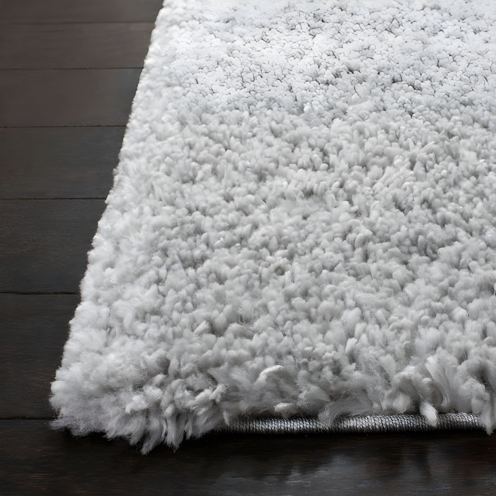 August Shag 900 AUG900 Power Loomed Indoor Accent Rug - Silver - 3'x3' - Safavieh