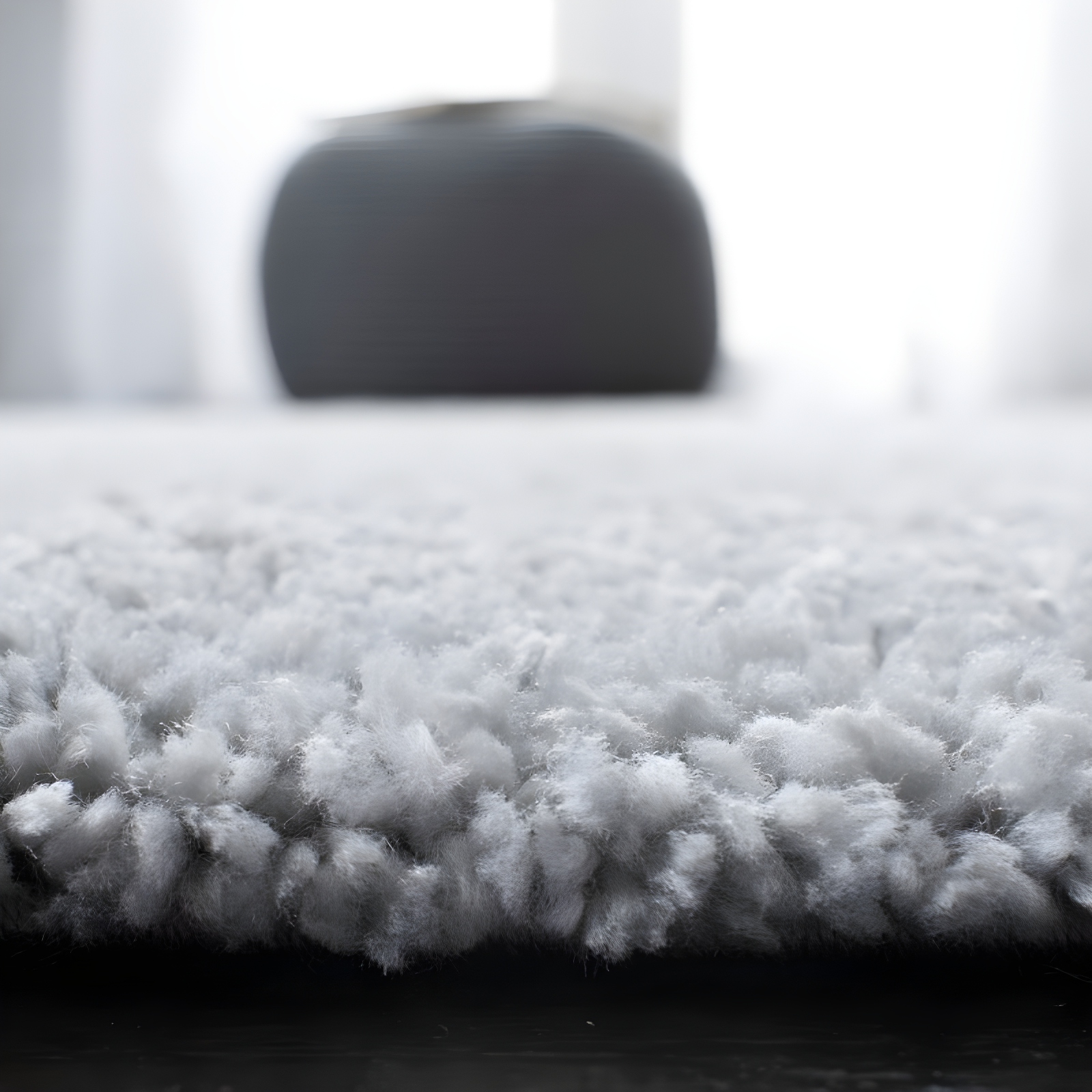 August Shag 900 AUG900 Power Loomed Indoor Accent Rug - Silver - 3'x3' - Safavieh
