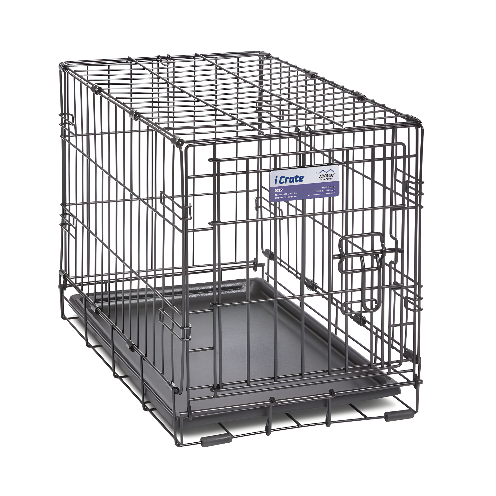 Midwest Homes For Pets MidWest Homes for Pets Newly Enhanced Single Door iCrate Dog Crate Includes Divider Panel