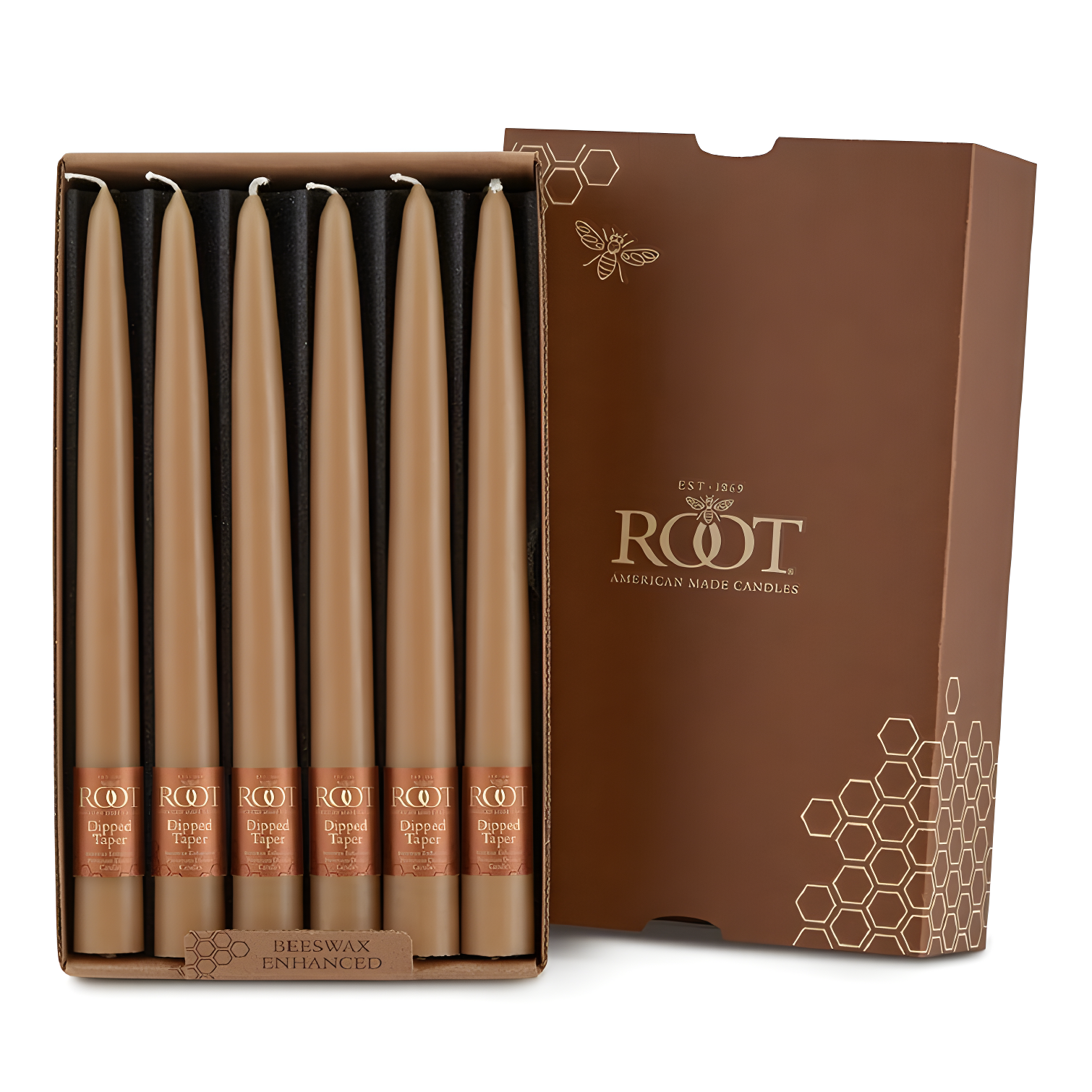 12 Piece Unscented Taper Candle Set