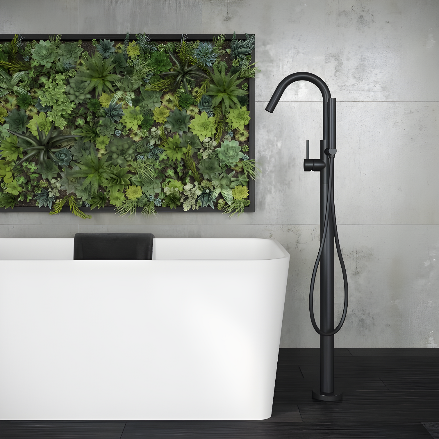 Pfister LG61MFB Single Handle Floor Mounted Freestanding Tub Filler Trim