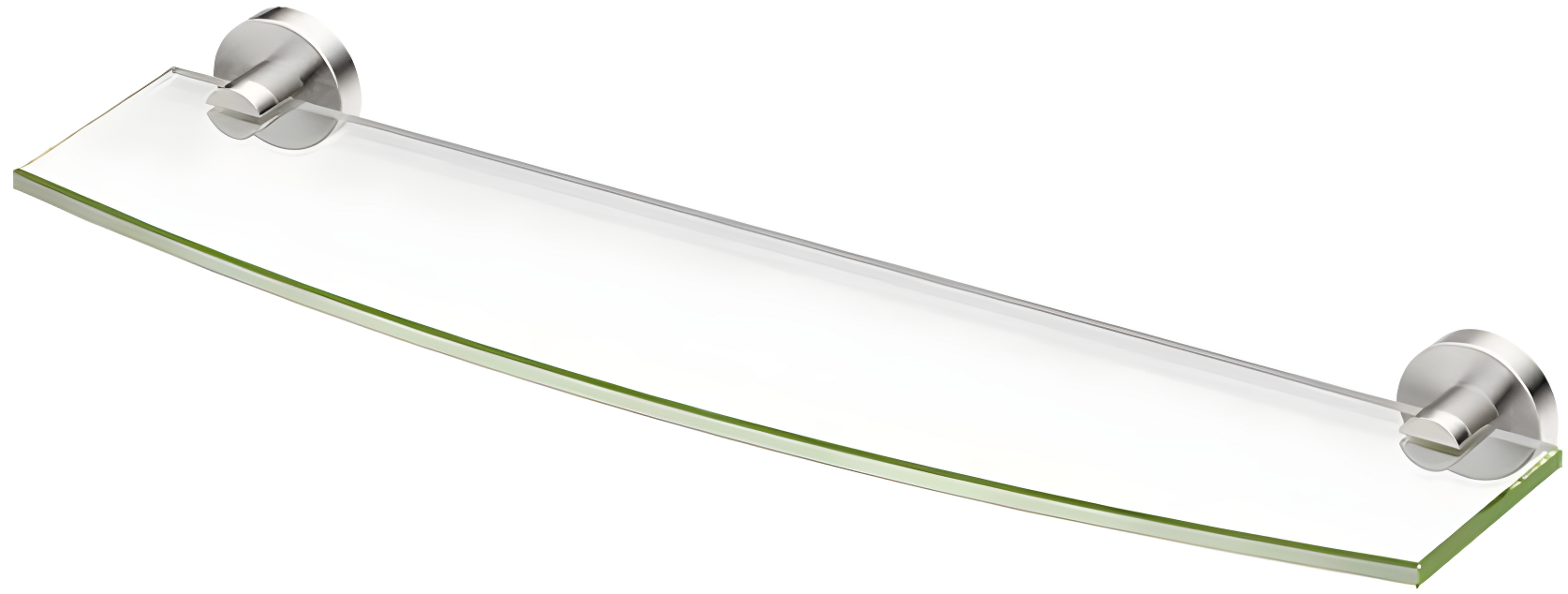 Glam Wall Mounted Tempered Glass Shelf | Bathroom Floating Glass Shelf