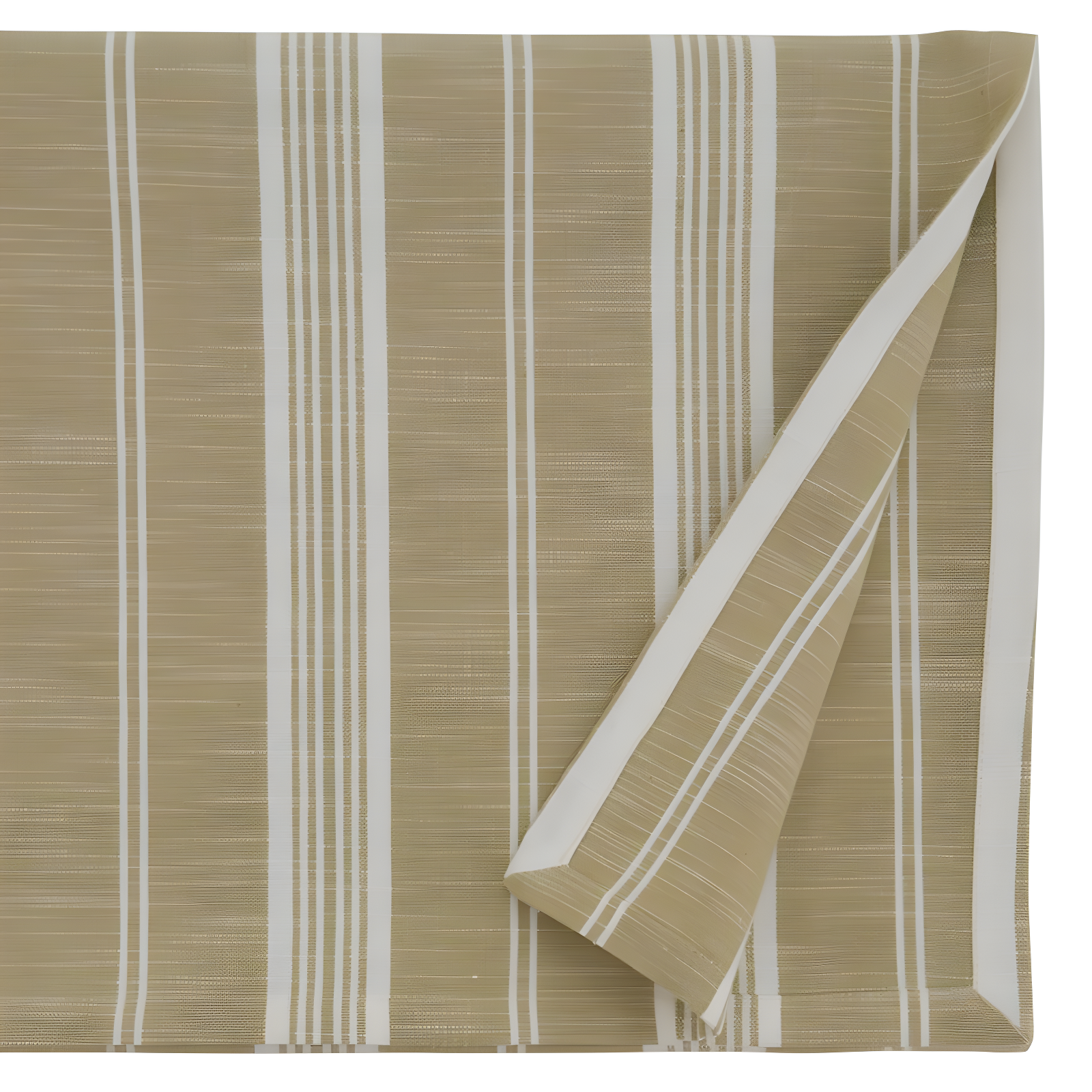 Saro Lifestyle Striped Design Tablecloth, 65"x140", Beige