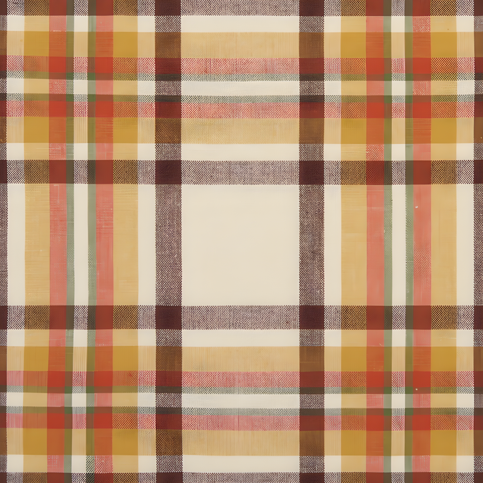 Russet Harvest Woven Plaid Tablecloth - Multicolor - 60x84 Rectangle - Elrene Home Fashions