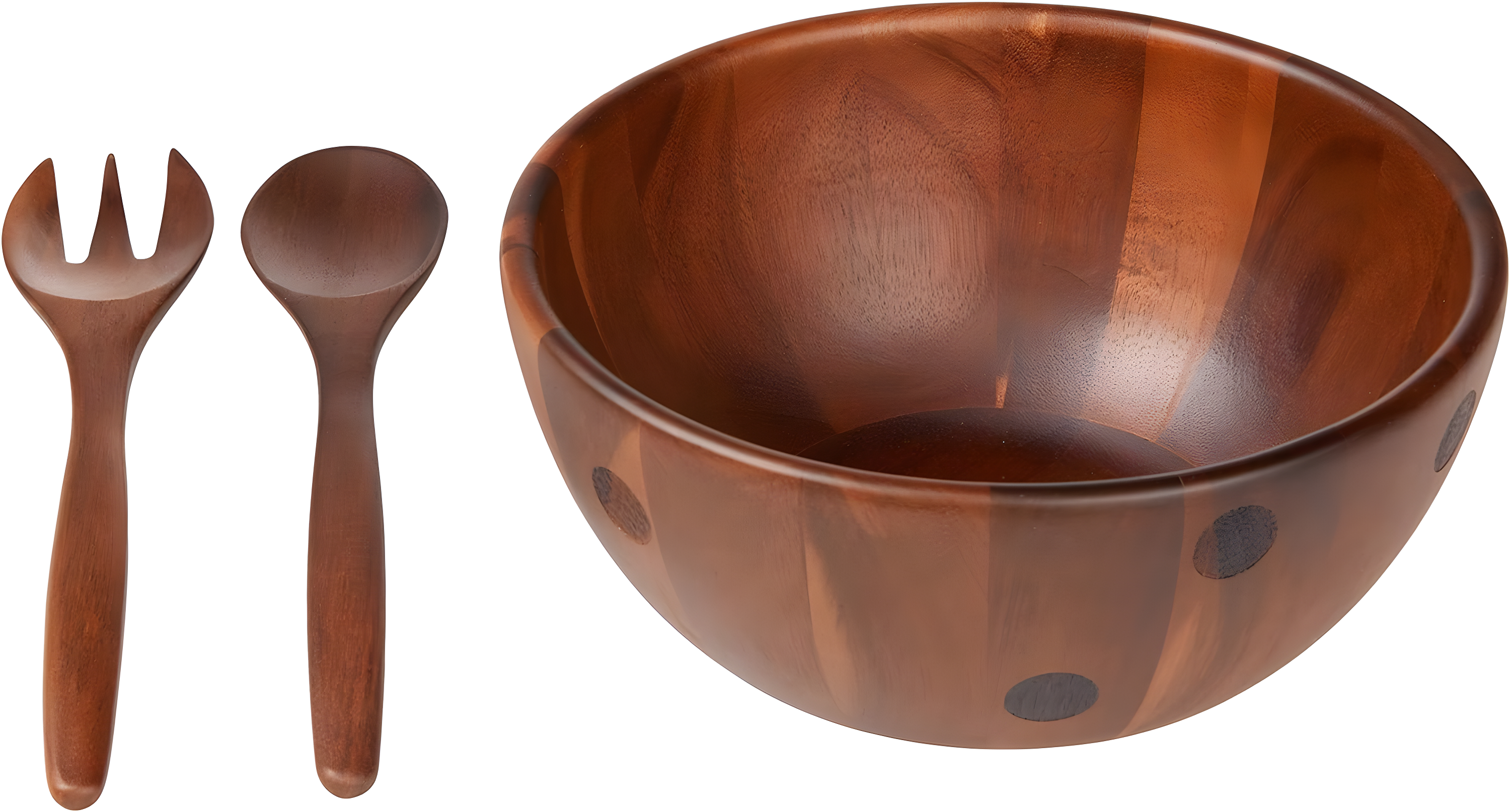 Kate Spade New York Deco Dot Wood Salad Bowl