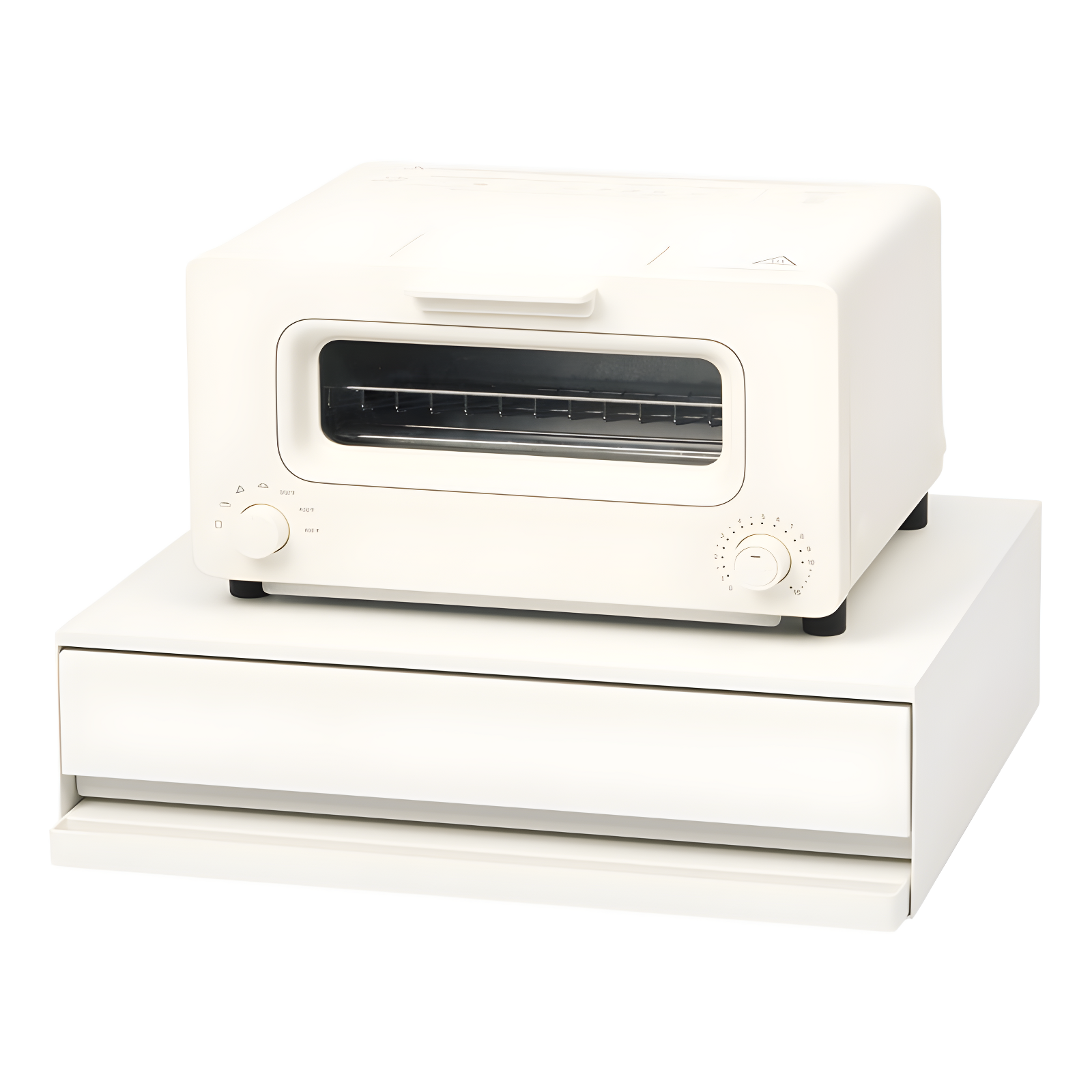 Yamazaki Home Yamazaki Home Countertop Drawer With Pull-Out Shelf, Steel, Holds 37 Lbs