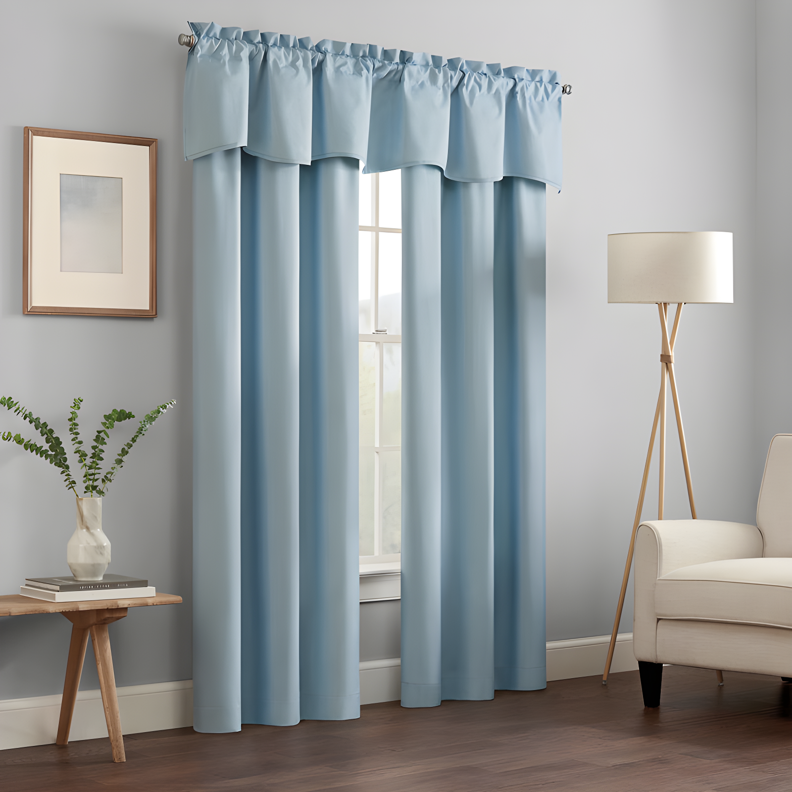 Kendall Scalloped 42'' W Window Valance