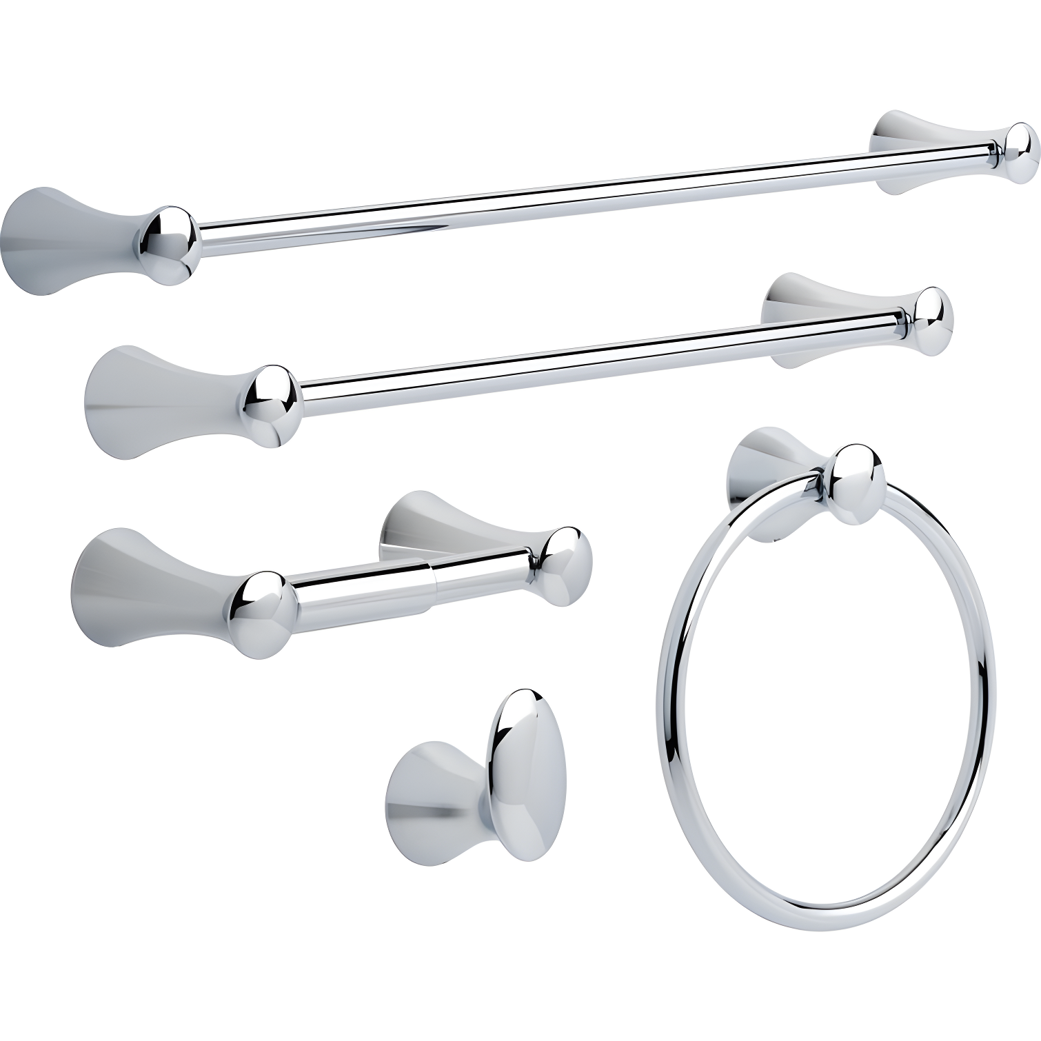 Lahara Wall Mount Round Closed Towel Ring Bath Hardware Accessory