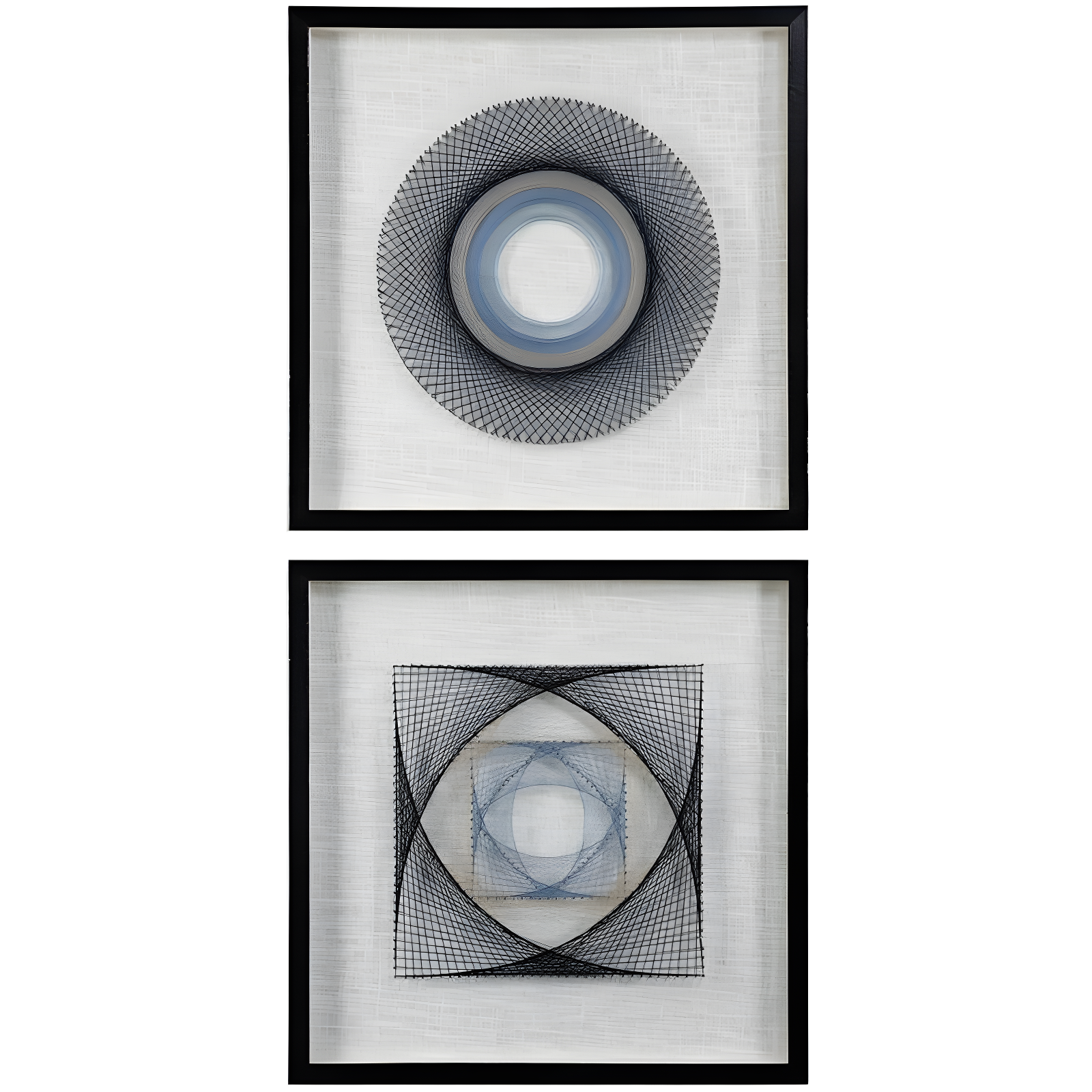 Uttermost String Duet 2-Piece 23 3/4" Square Framed Wall Art Set