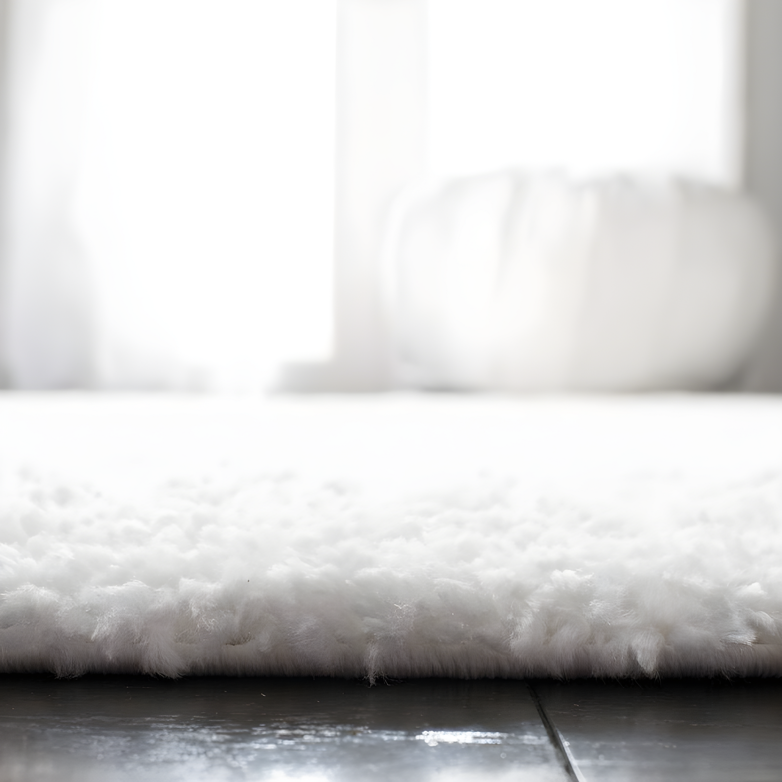 August Shag 900 AUG900 Power Loomed Indoor Accent Rug - White - 3'x5' - Safavieh