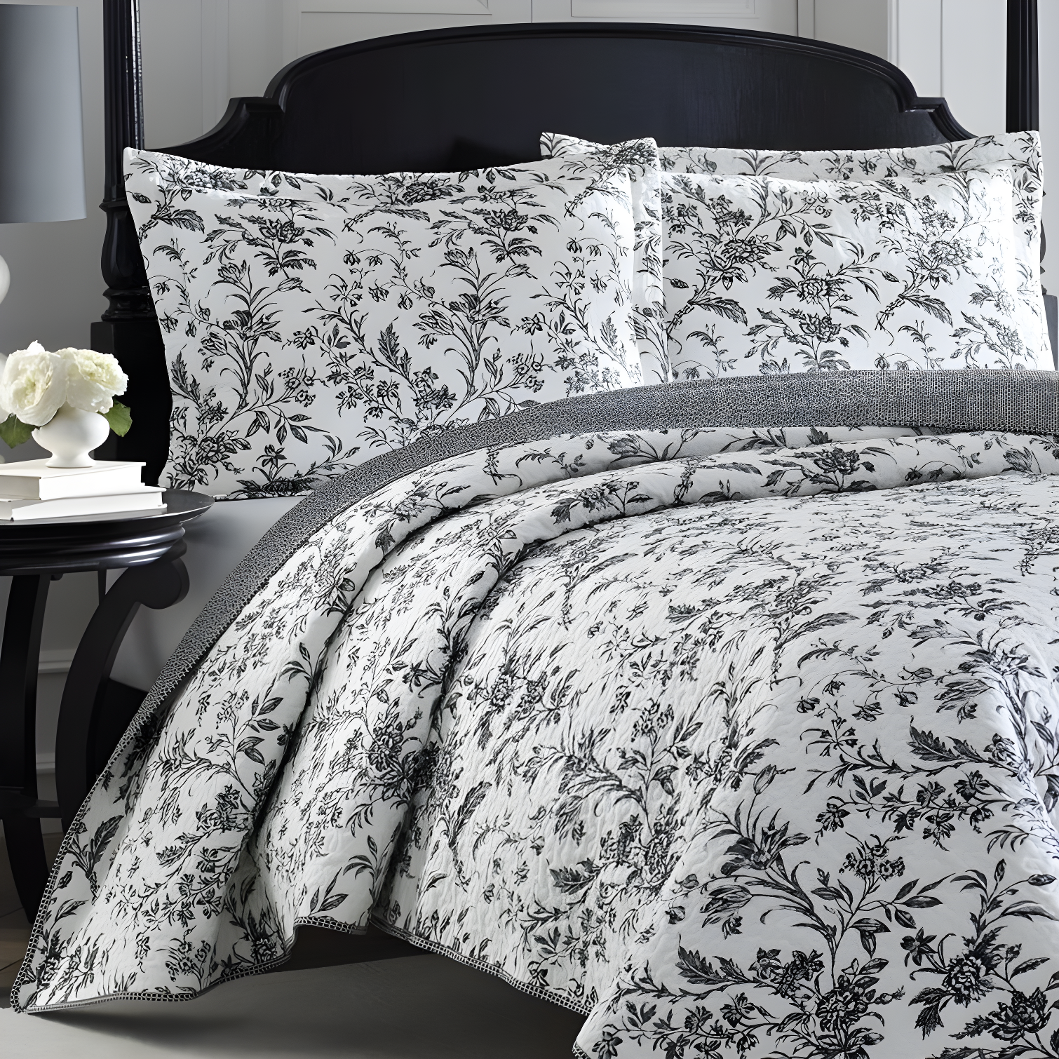 Laura Ashley Amberley Reversible Cotton Quilt Set