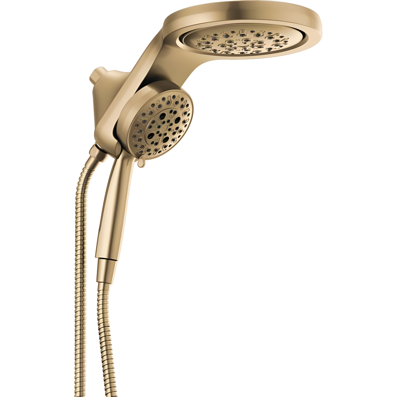 Hydrorain 5 Spray Dual Shower Head and Handheld Shower with Lumicoat and H2Okinetic 2.5 GPM