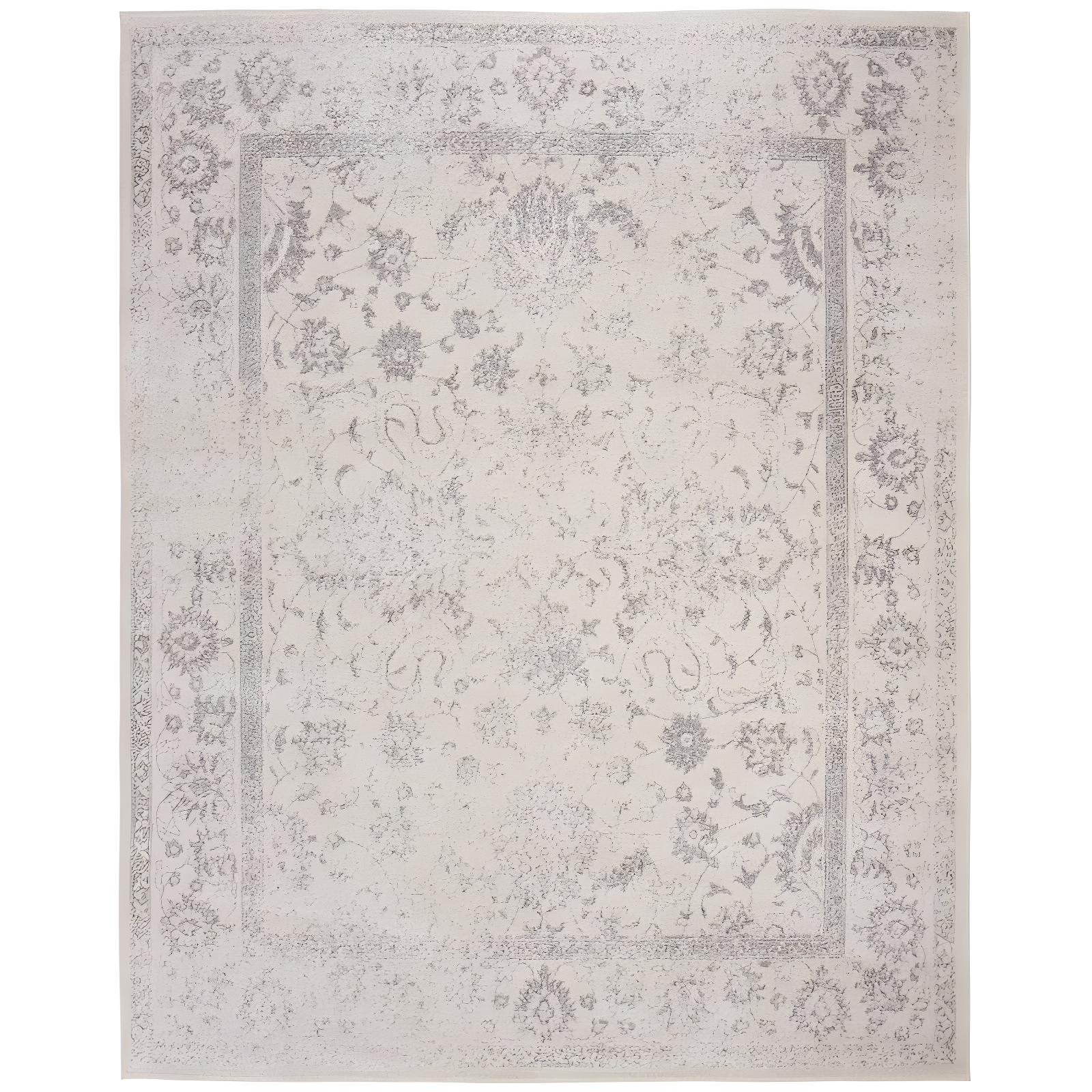 Adirondack ADR109 Machine Made Indoor Area Rug - Ivory/Silver - 8'x10' - Safavieh