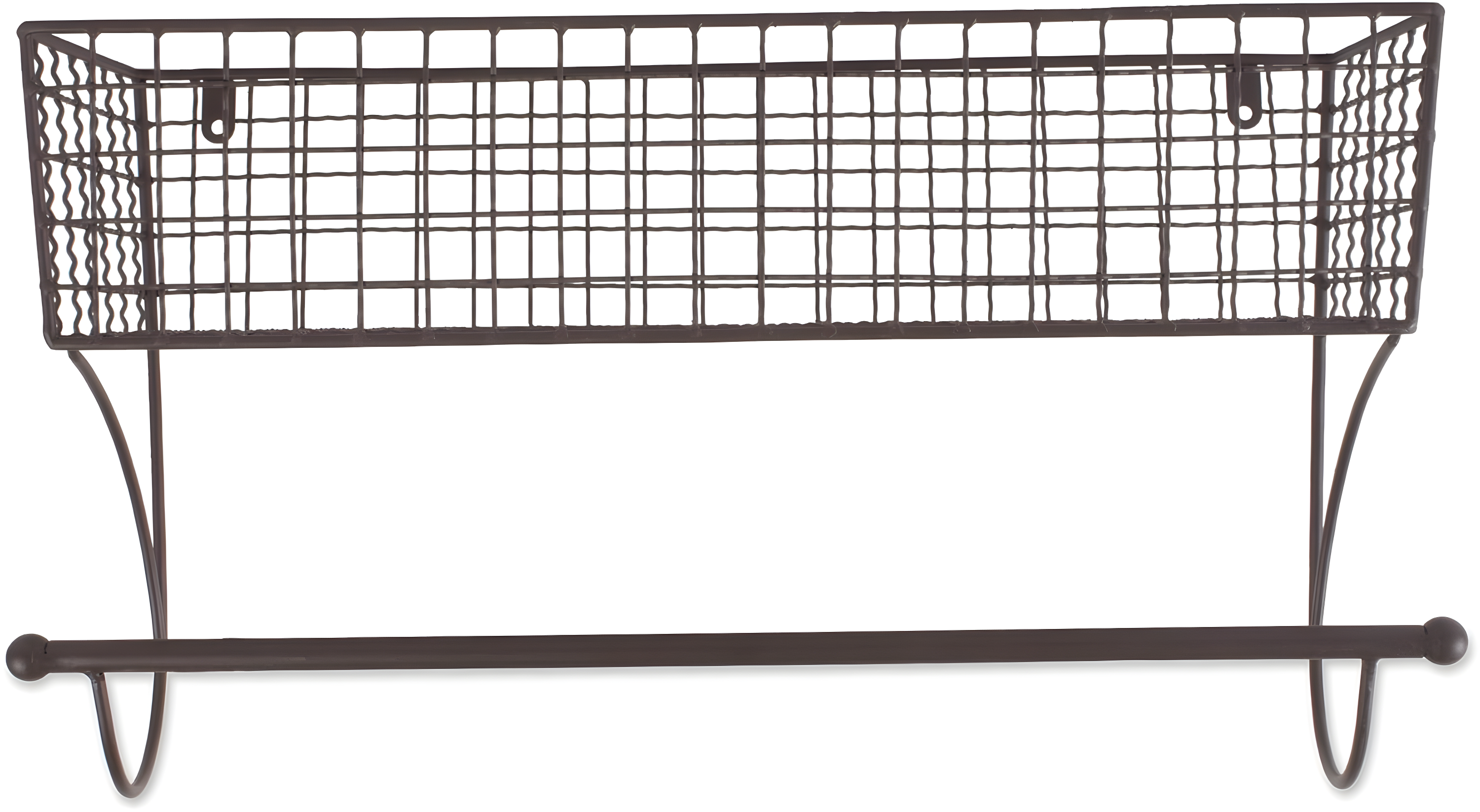 DII Rustic Farmhouse Bathroom Decor, Metal Storage, Large Towel Bar, Rustic