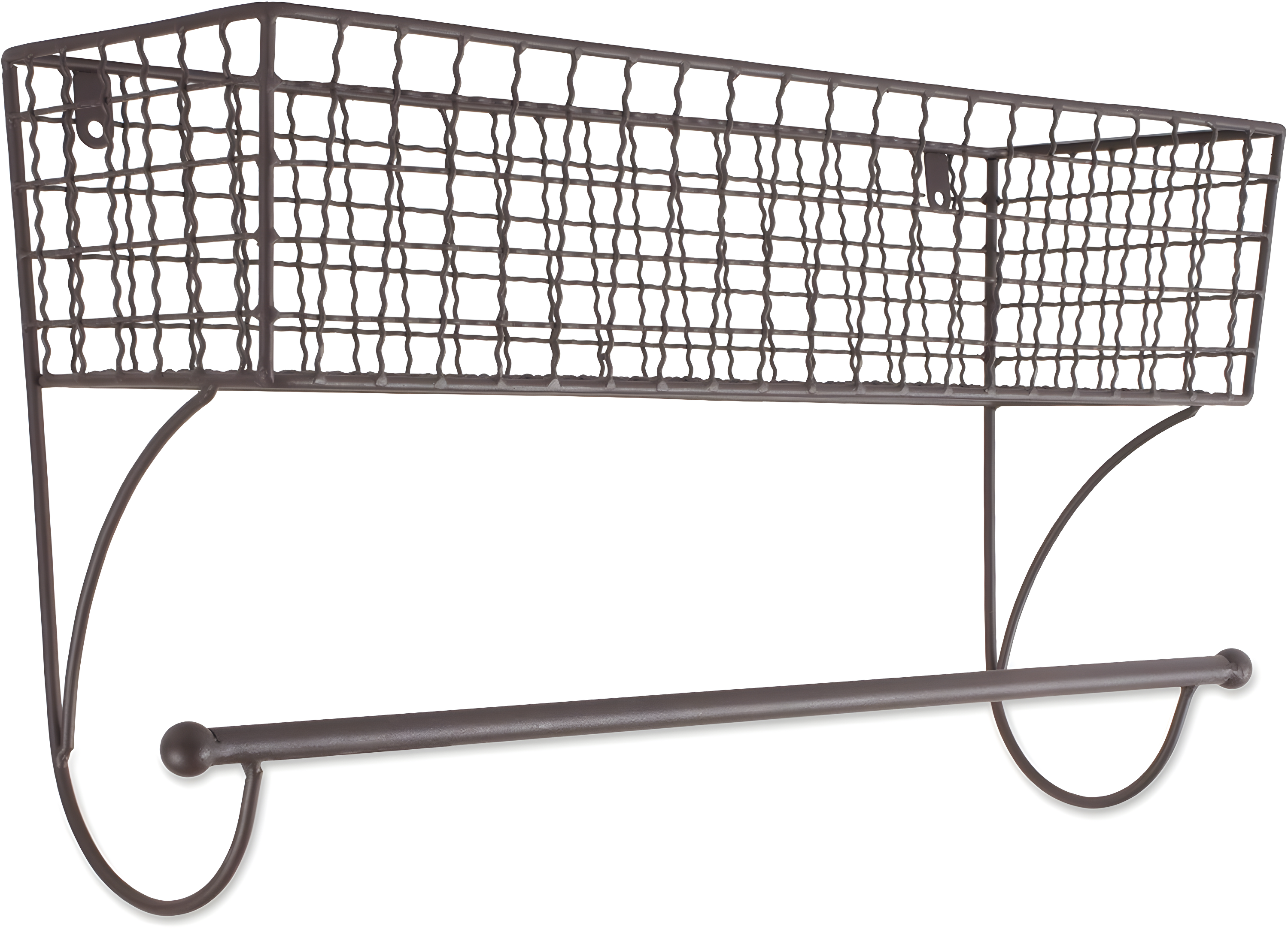 DII Rustic Farmhouse Bathroom Decor, Metal Storage, Large Towel Bar, Rustic