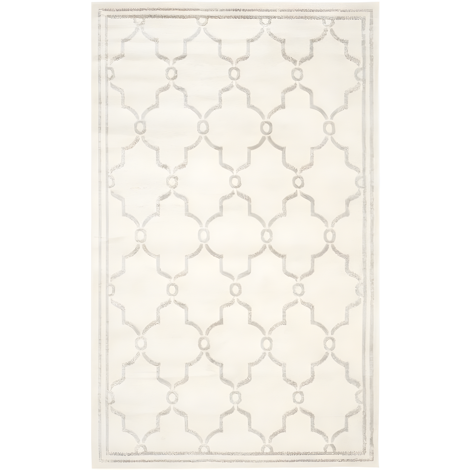 Amherst AMT414 Power Loomed Indoor Area Rug - Ivory/Light Grey - 5'3"x8' - Safavieh